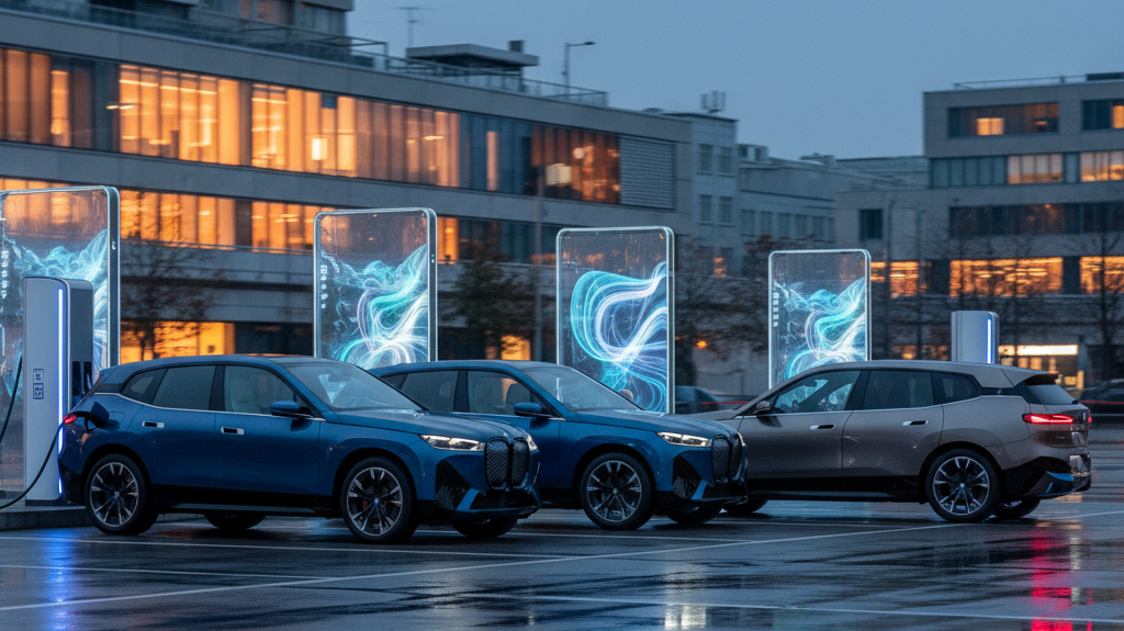 Editorial, photo-realistic HERO for an automotive daily news article titled "BMW iX5 Hydrogen Model Joins Showroom Lineup – Daily Car News (2025-09-24