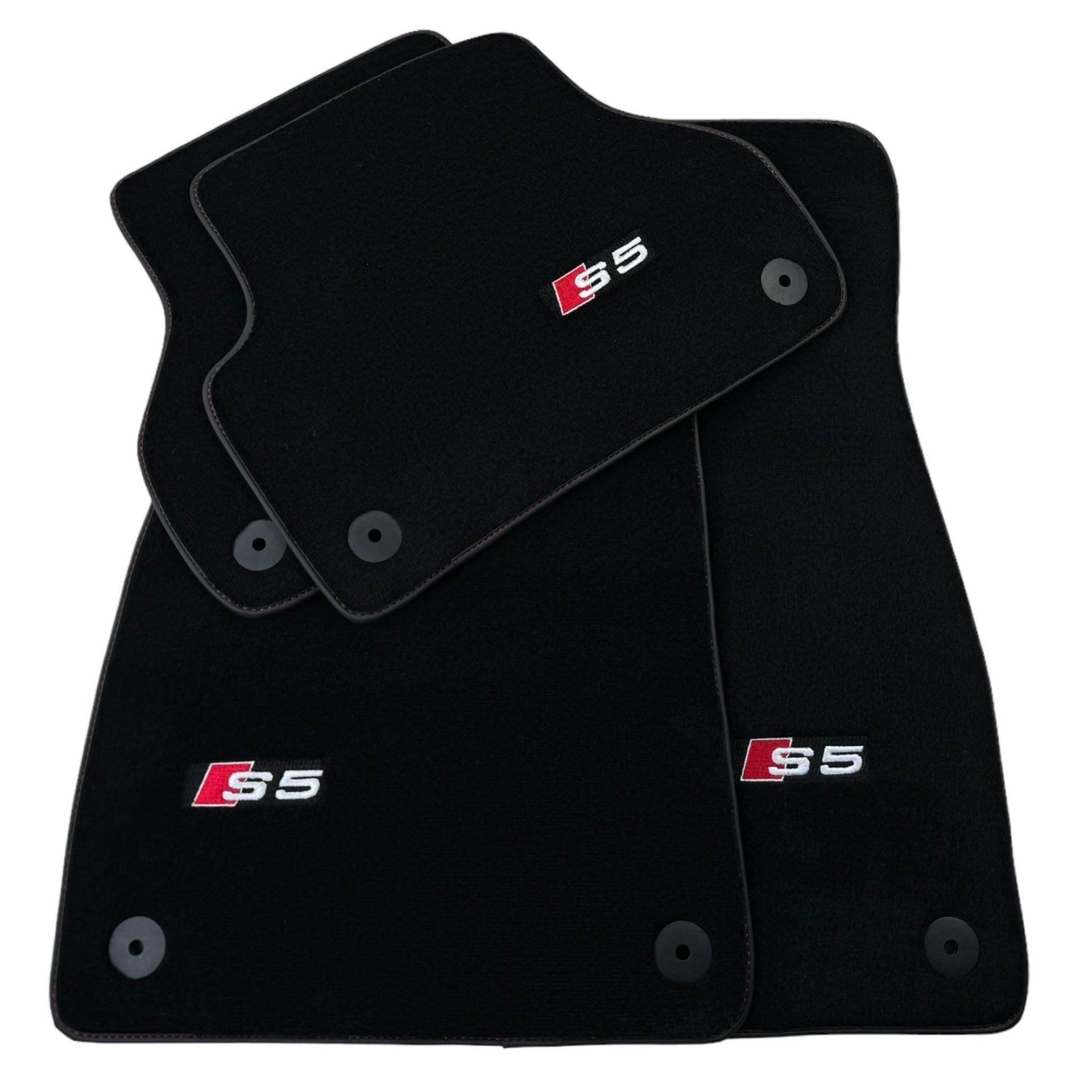 Black Floor Mats for Audi S5 5-door Fastback Sedan (2007-2024) - AutoWin