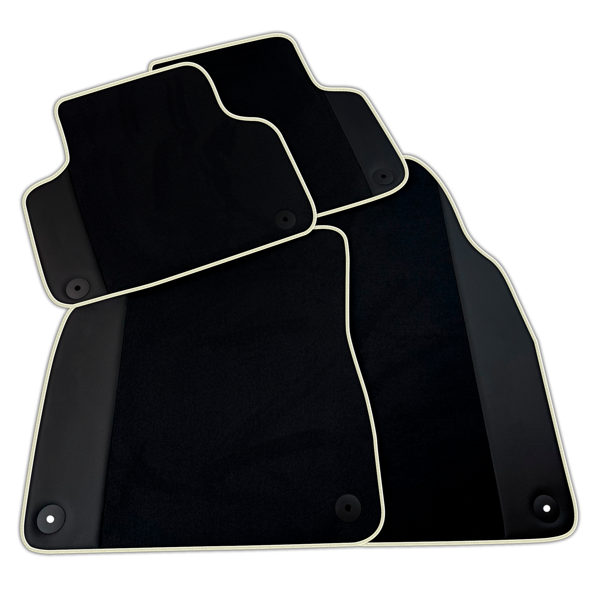 Black Floor Mats for Lamborghini Urus with Leather | Various Trim Colors Option