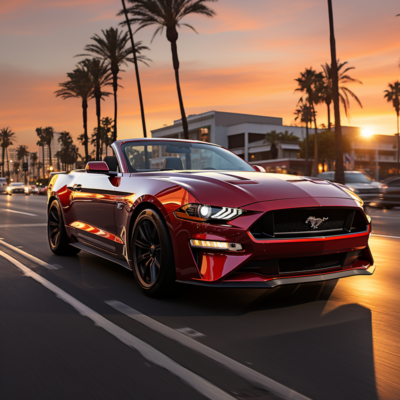 سجادات أرضية ممتازة لسيارة Ford Mustang VI (2015-2023)
