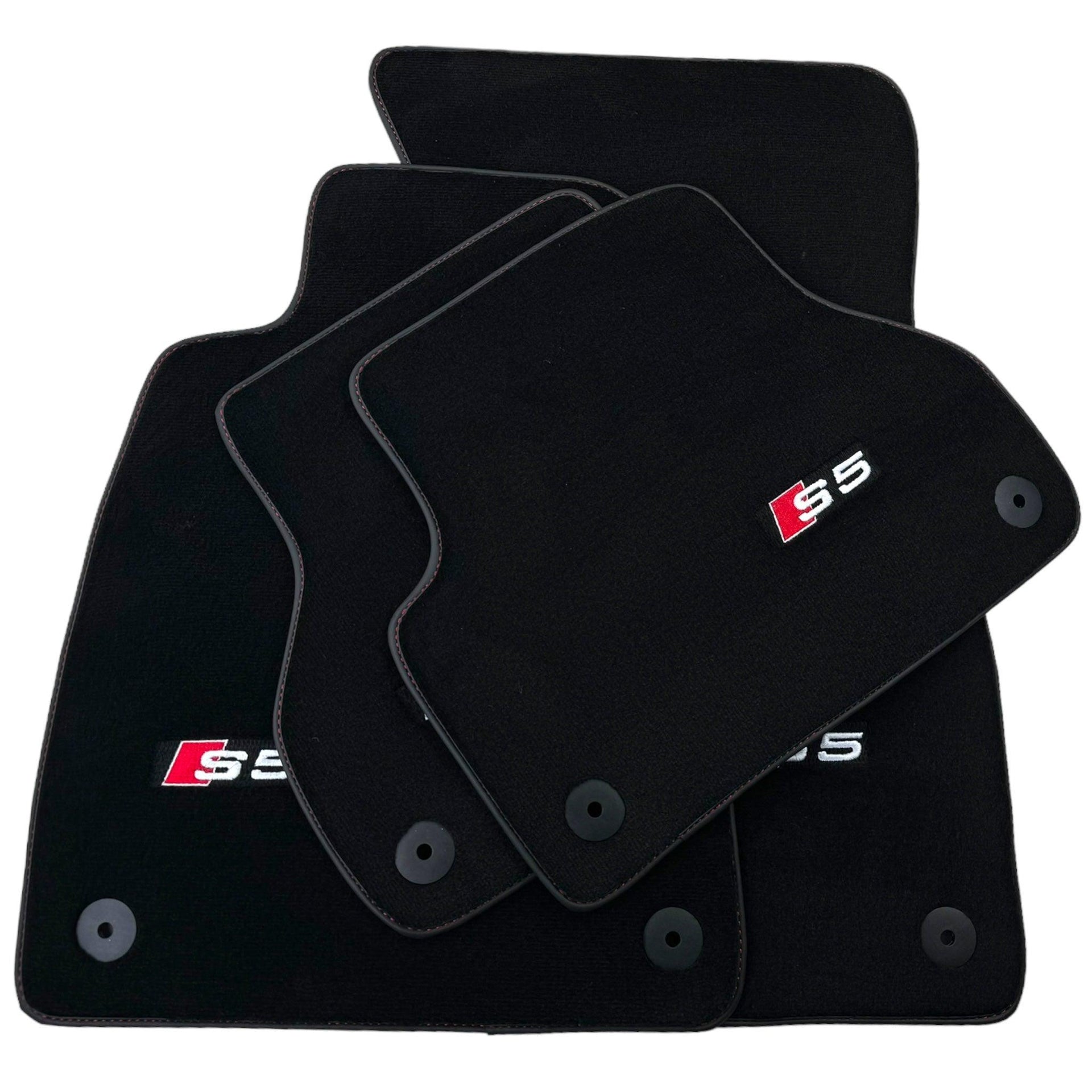 Black Floor Mats for Audi S5 2-door Coupe (2007-2024) - AutoWin