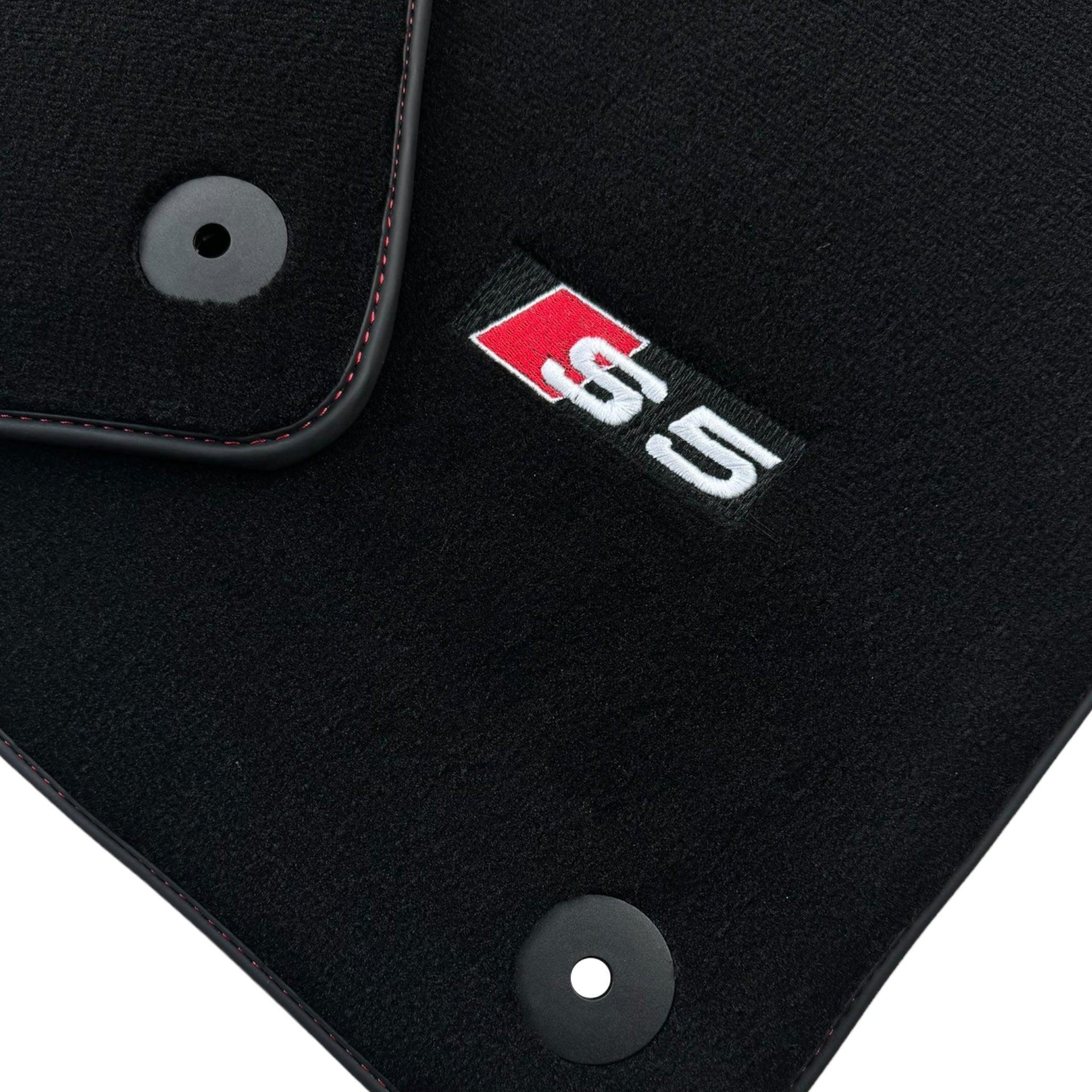 Black Floor Mats for Audi S5 5-door Fastback Sedan (2007-2024) - AutoWin