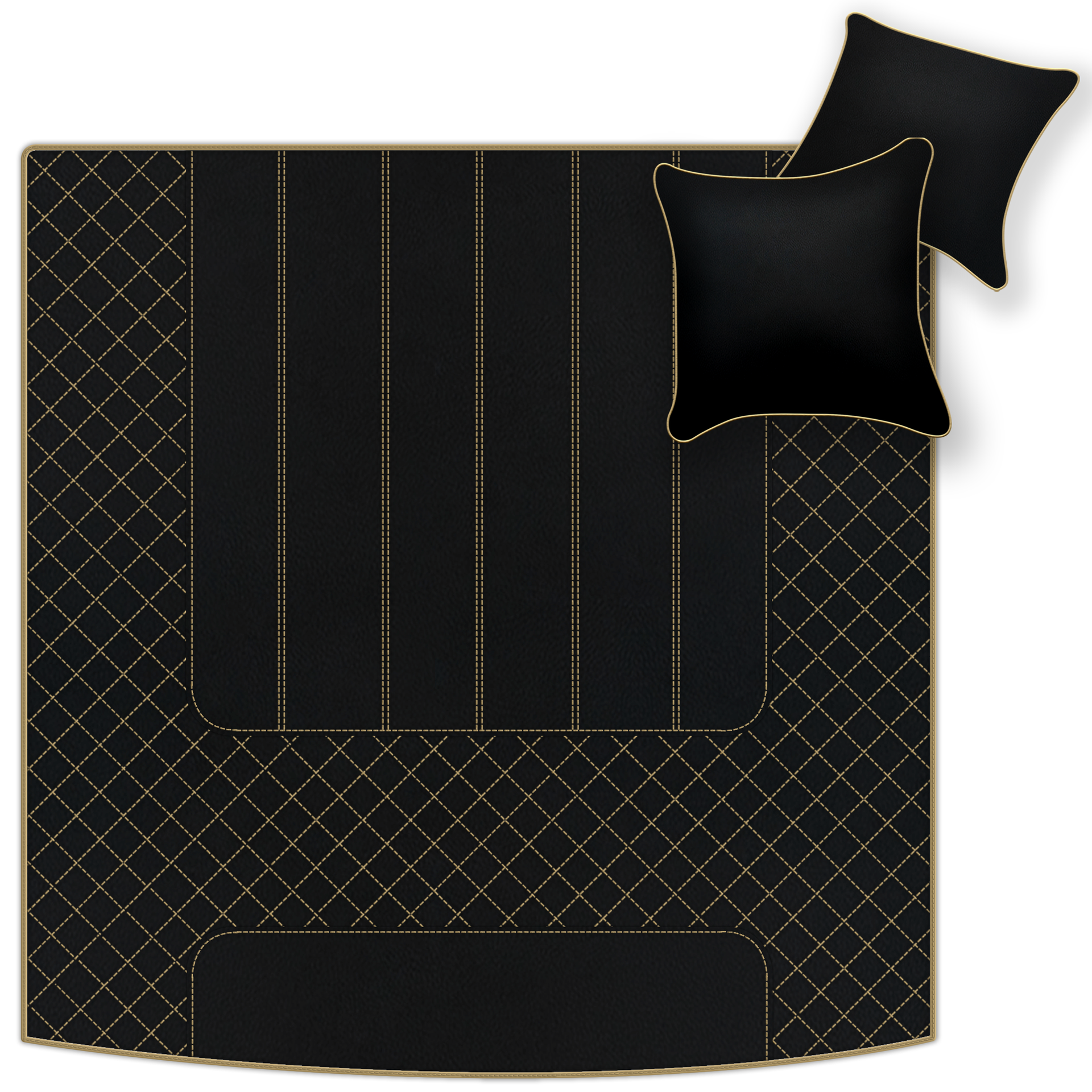 Alfombrillas de cuero personalizables con patrón hexagonal Raptor para Bentley Continental GT (2003–2011) - AutoWin