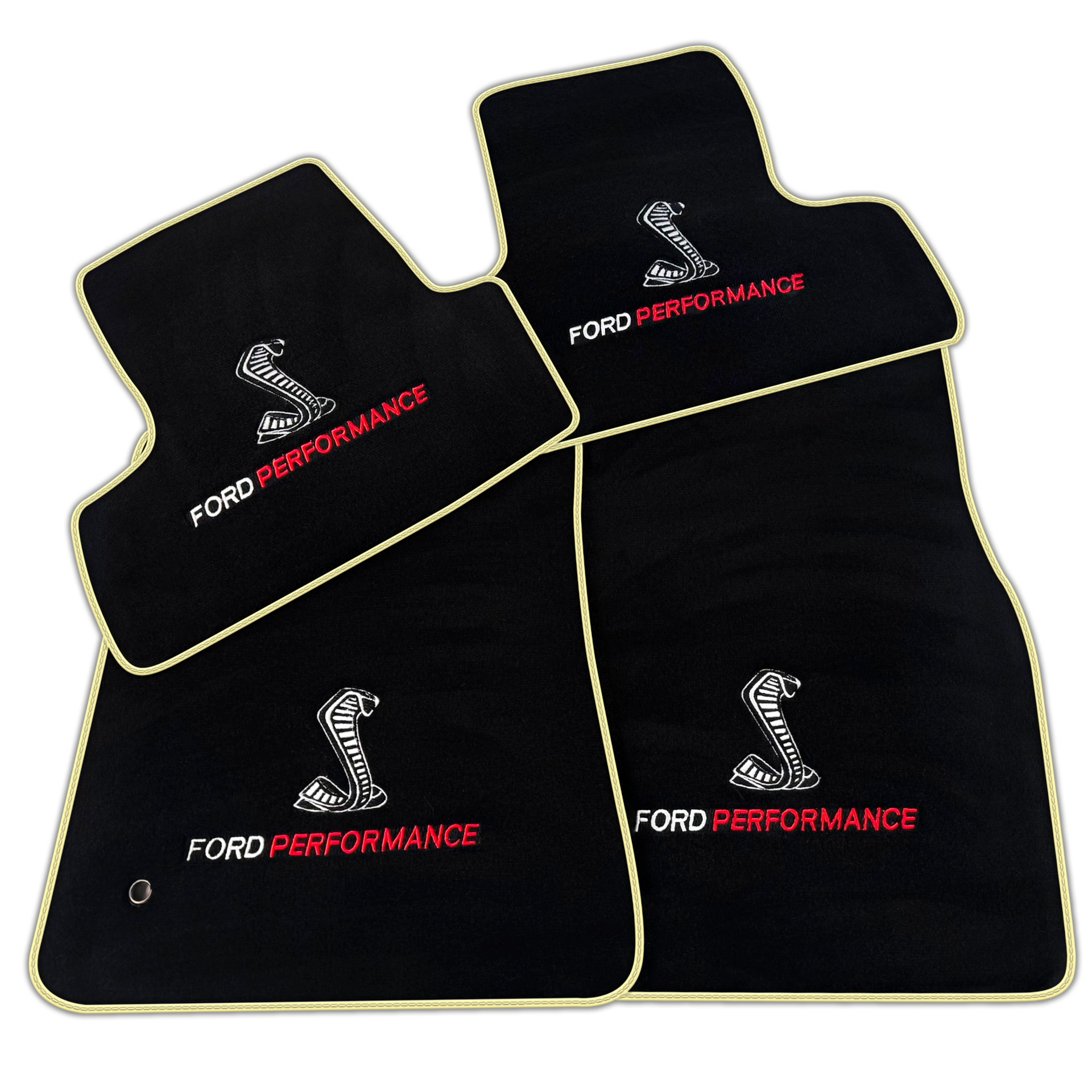 Black Floor Mats for Ford Mustang V FL (2011-2014) Ford Performance