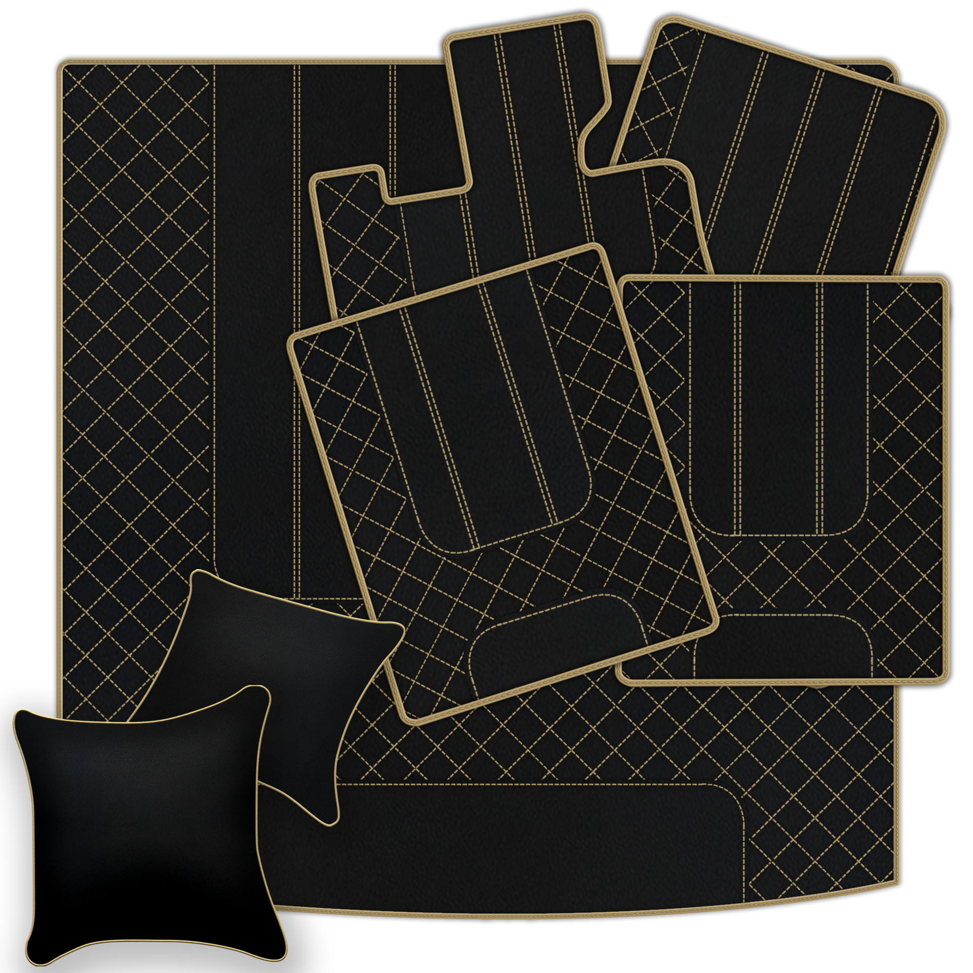 بساط جلد قابل للتخصيص بتصميم ديفاريو لسيارة بنتلي ريد ليبل RL (1998-2009) - AutoWin