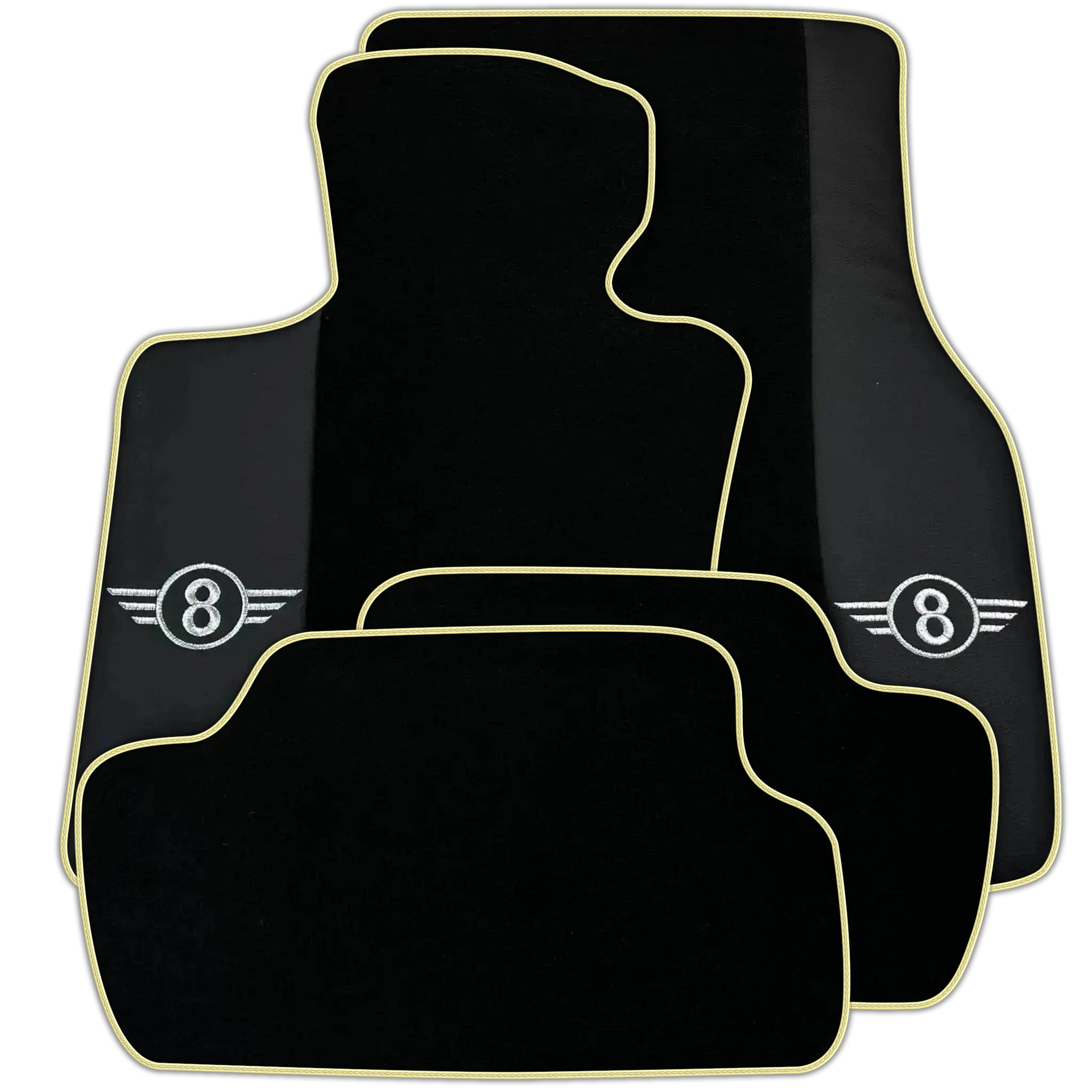 Black Floor Mats for Mini Cooper / One Electric (2020-2023) Various Trim Colors