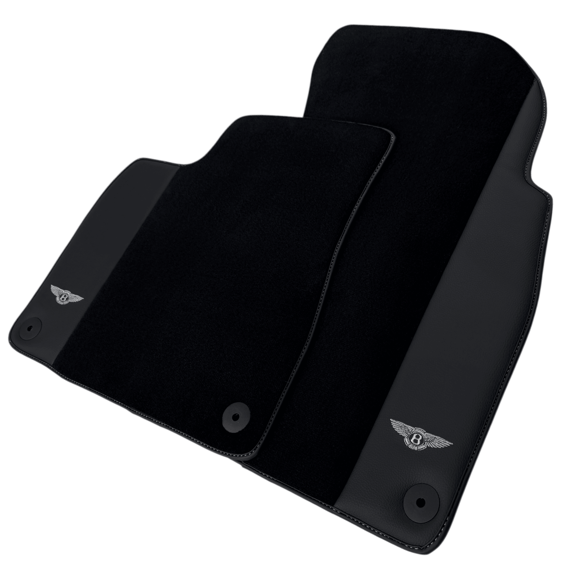 Black Floor Mats for Bentley Bentayga (2015-2023) with Leather