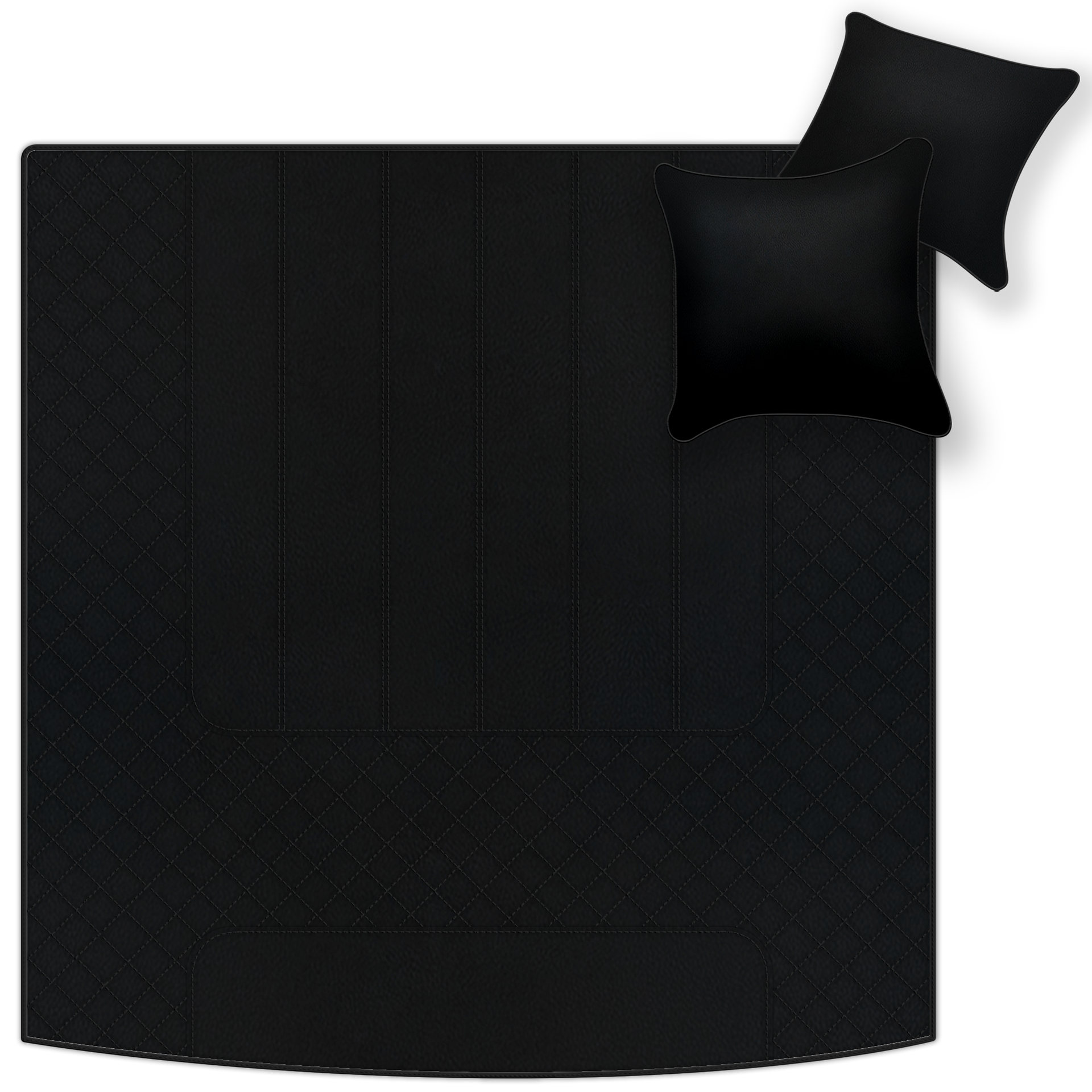 Customizable Leather Floor Mats with Raptor Hex Pattern for Rolls Royce Shadow (1965-1977) - AutoWin