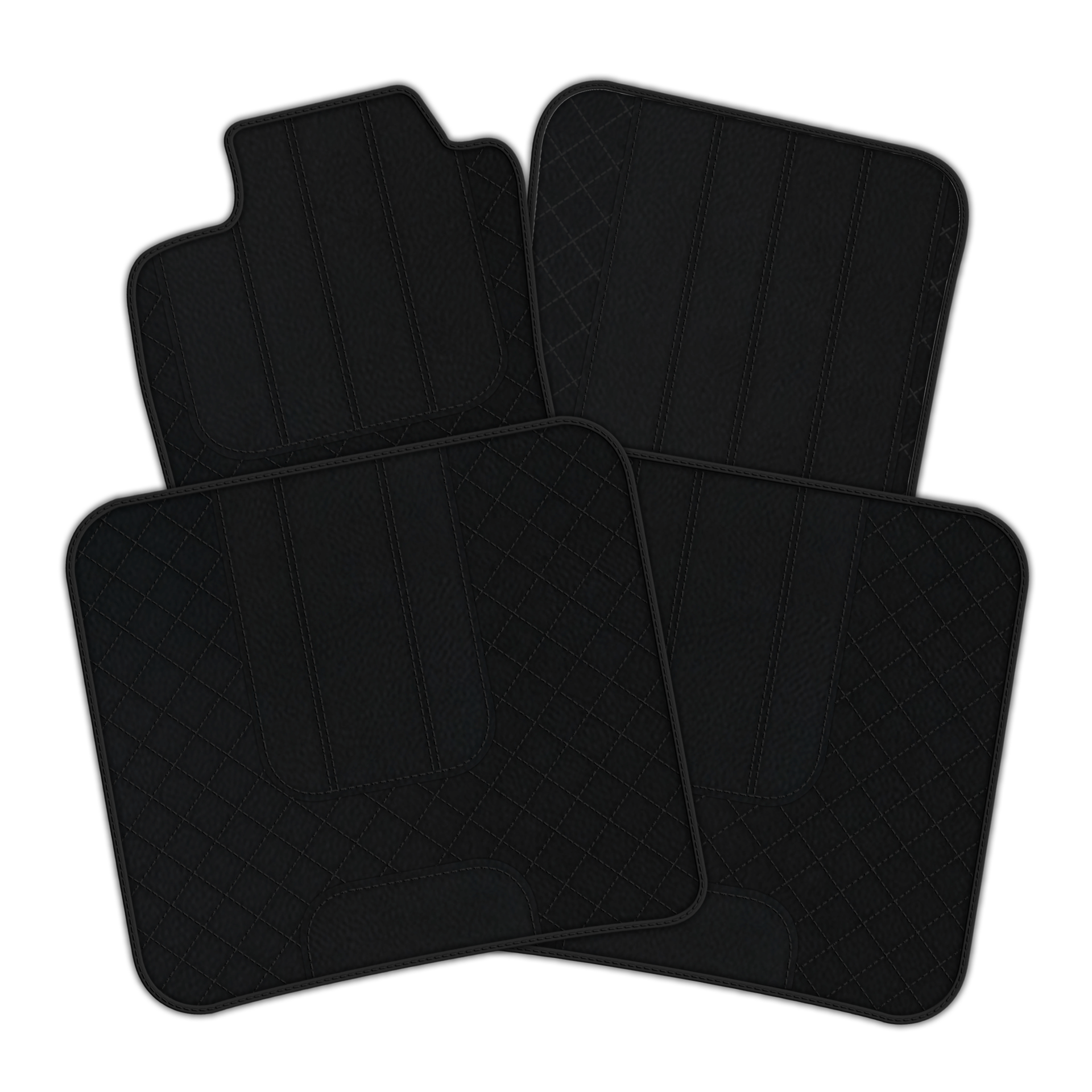 Genuine Light Green Sheepskin Floor Mats Bentley Flying Spur (2019-2023) - ER56 Design