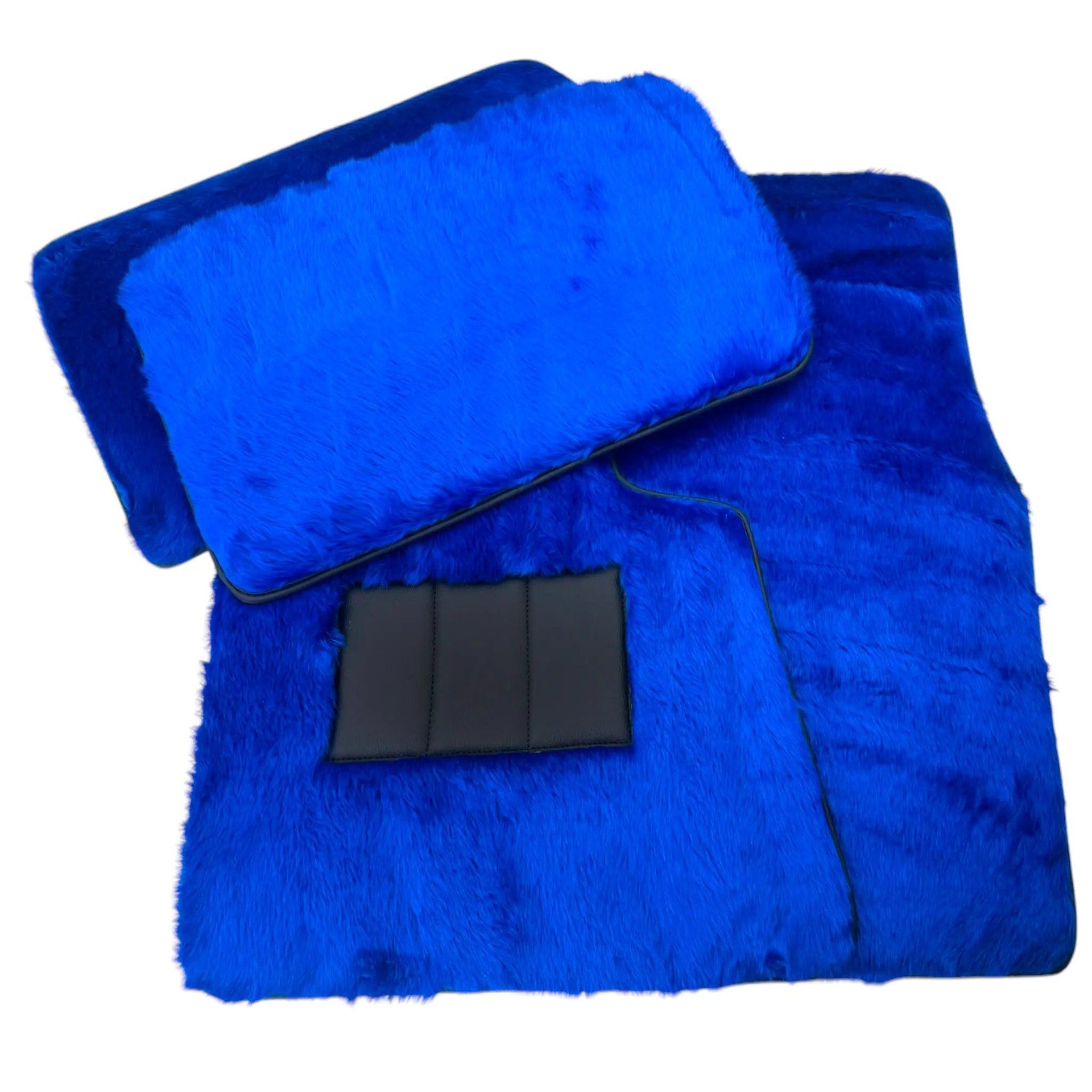 Blue Sheepskin Floor Mats for Rolls-Royce Cullinan (2018-2023) - AutoWin