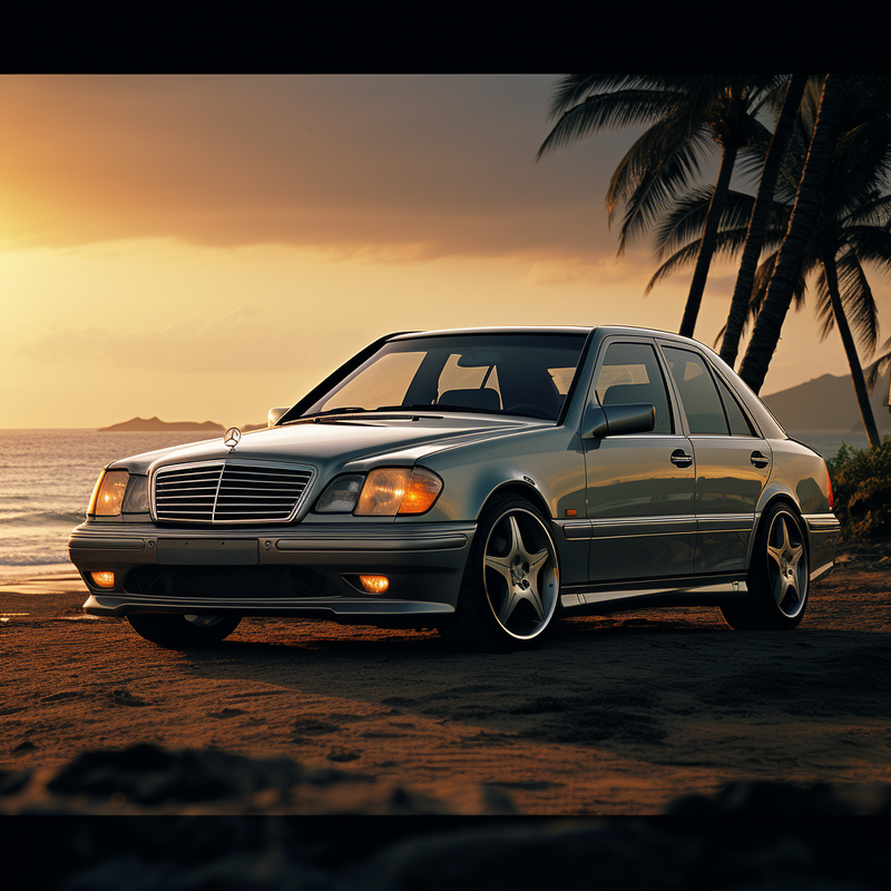 Werten Sie Ihre Mercedes-Benz C-Klasse W202 Limousine (1993–2000) mit den Premium-Fußmatten von Autowin auf