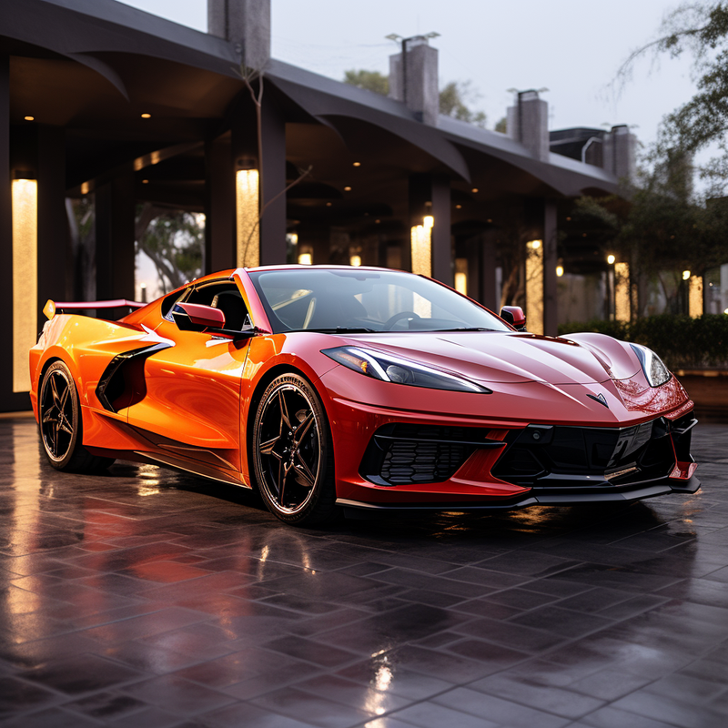 مجموعة سجادات أرضية Autowin لسيارة شيفروليه كورفيت C8 Targa Top (2020-2022)