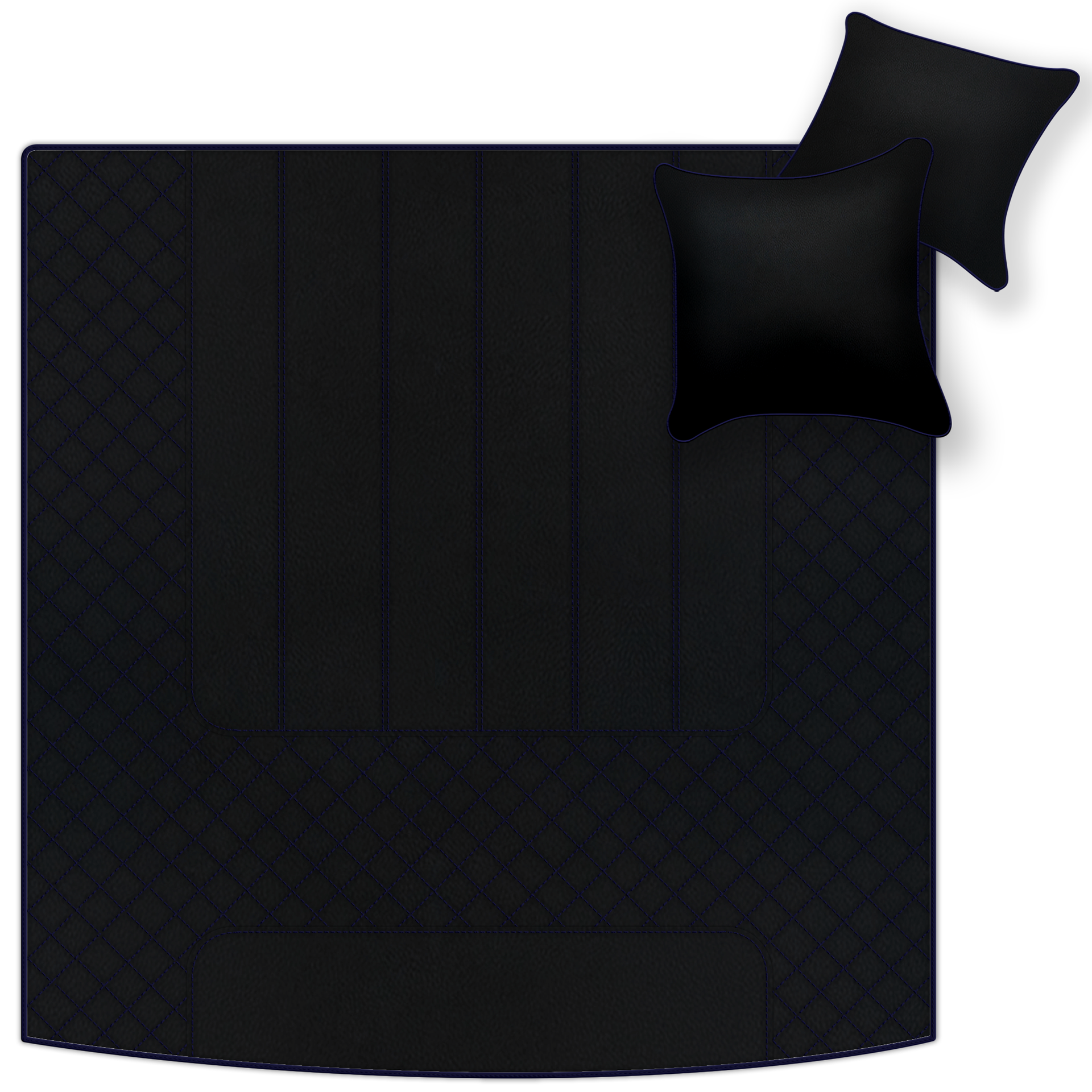 Customizable Leather Floor Mats with Raptor Hex Pattern for Rolls Royce Shadow (1965-1977) - AutoWin