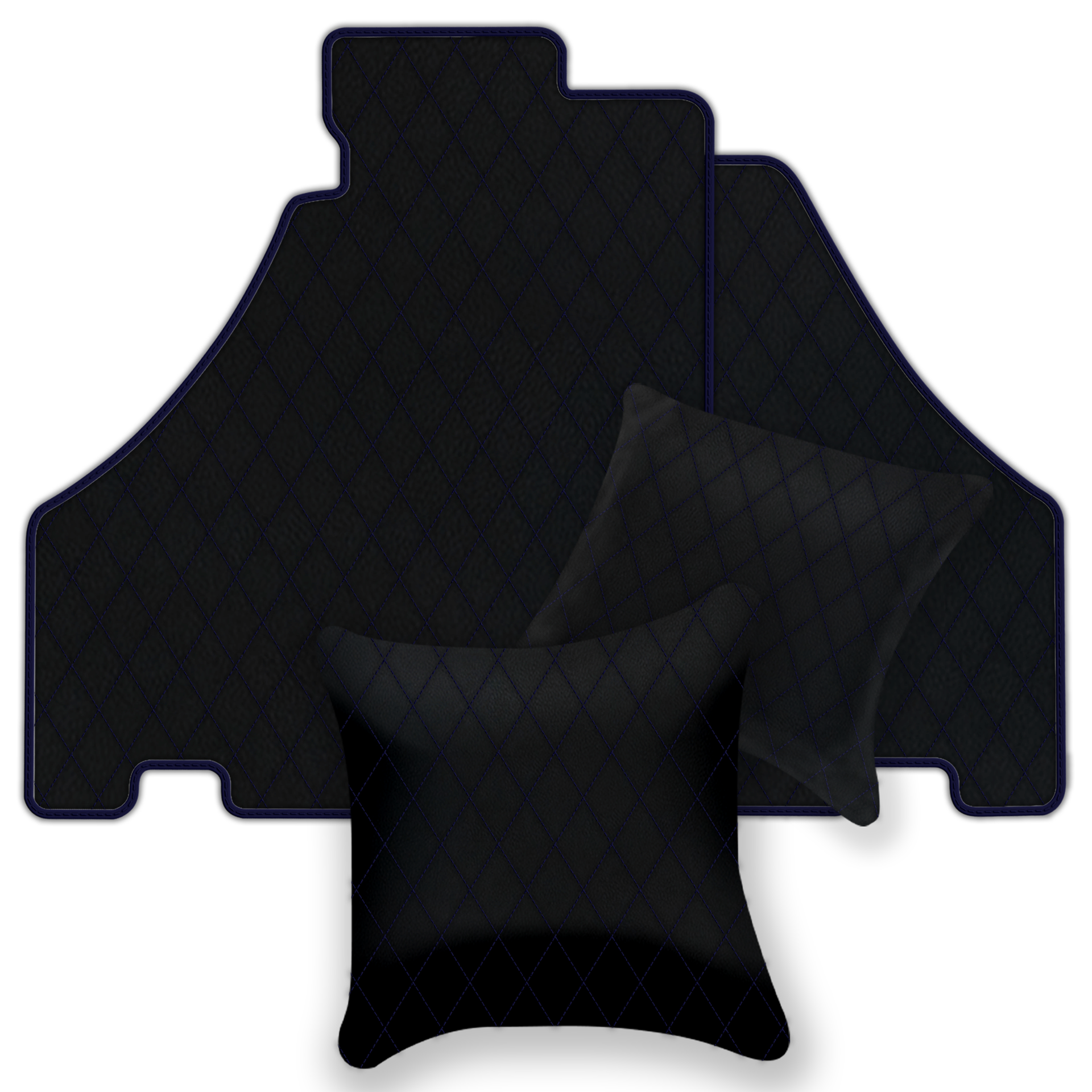Black Leather Floor Mats for Ferrari 458 GT2 (2012-2015) | AW1 Design
