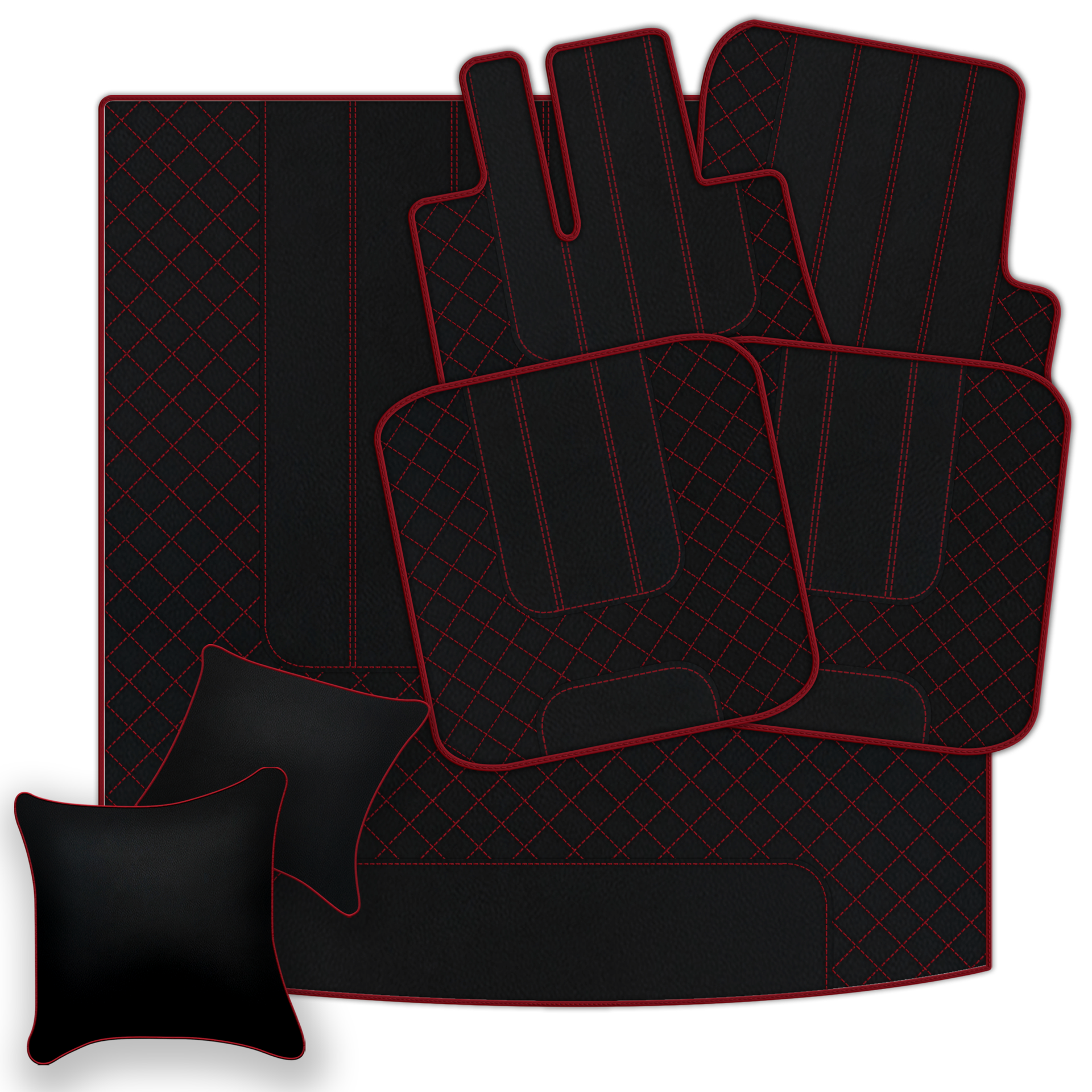 Customizable Leather Floor Mats with Divario Pattern for Bentley Green Label (1998-2009) - AutoWin