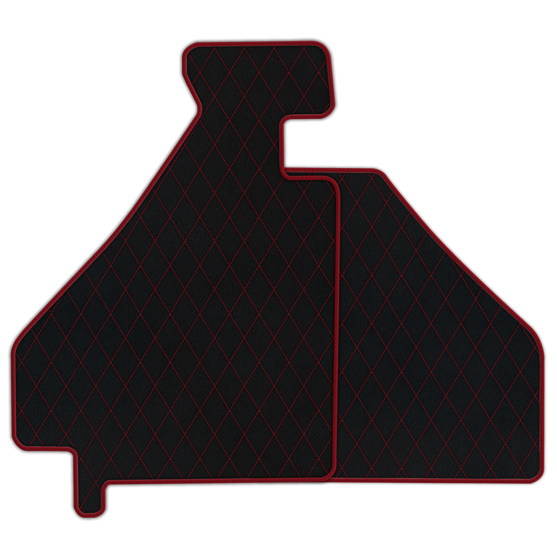 Custom Black Leather Floor Mats for Ferrari 612 Scaglietti (2005-2011)