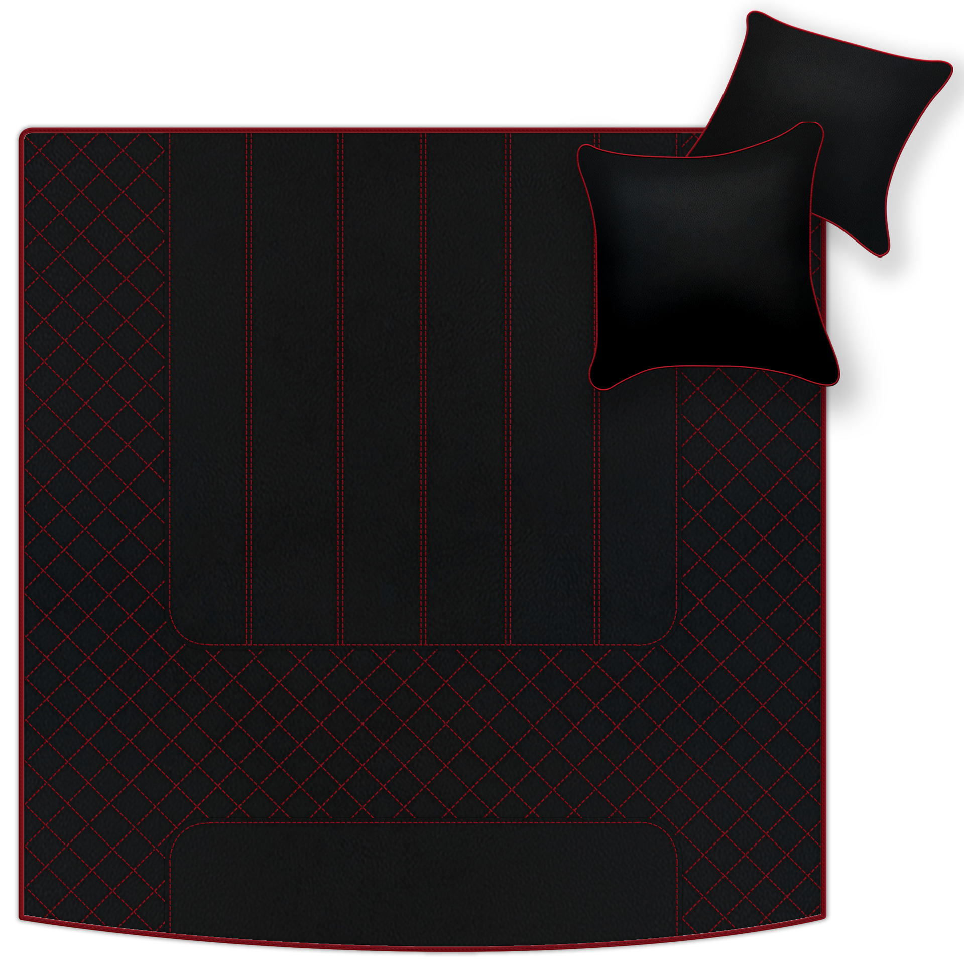 Genuine Light Green Sheepskin Floor Mats Bentley Flying Spur (2019-2023) - ER56 Design