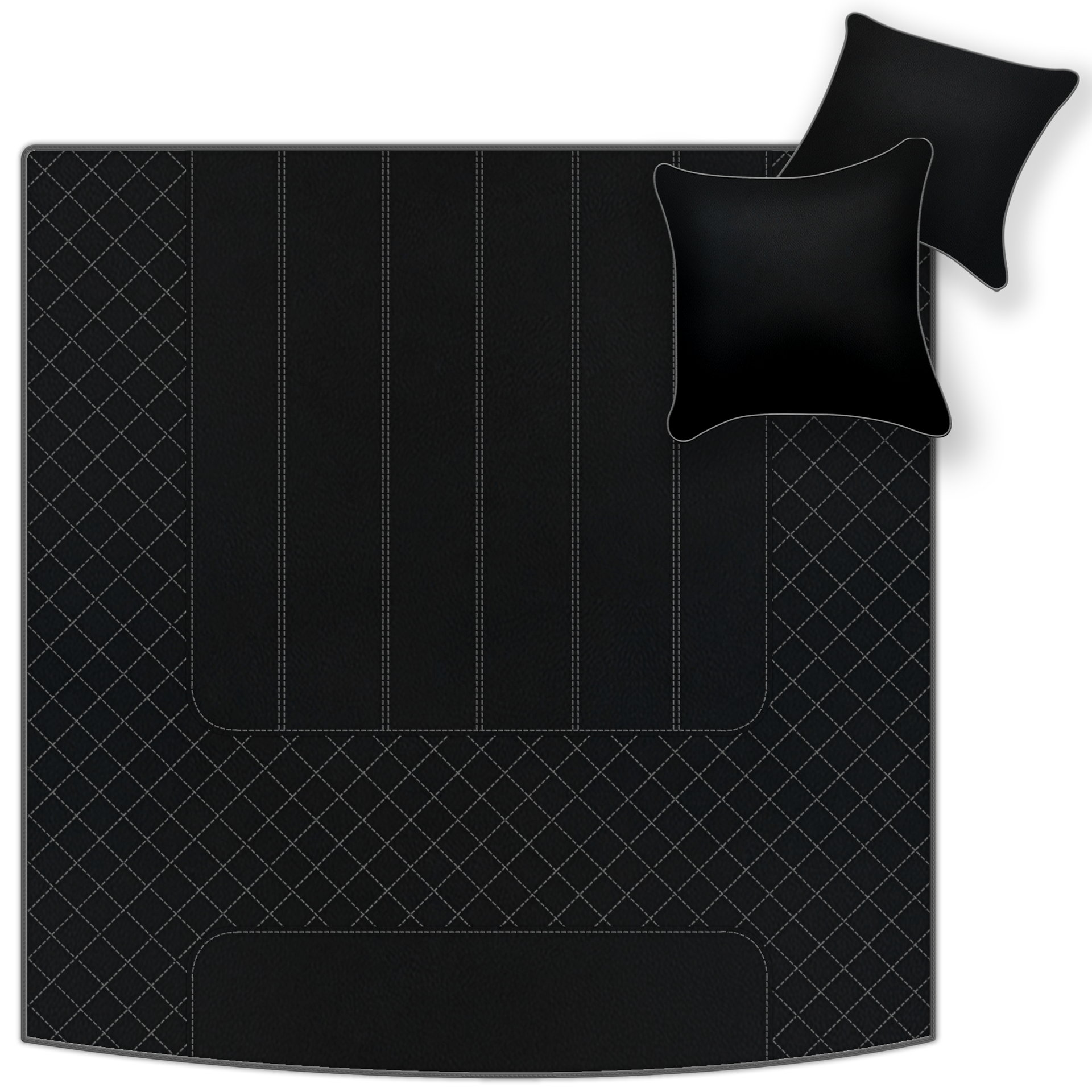 Alfombrillas de cuero personalizables con patrón hexagonal Raptor para Bentley Continental GT (2003–2011) - AutoWin