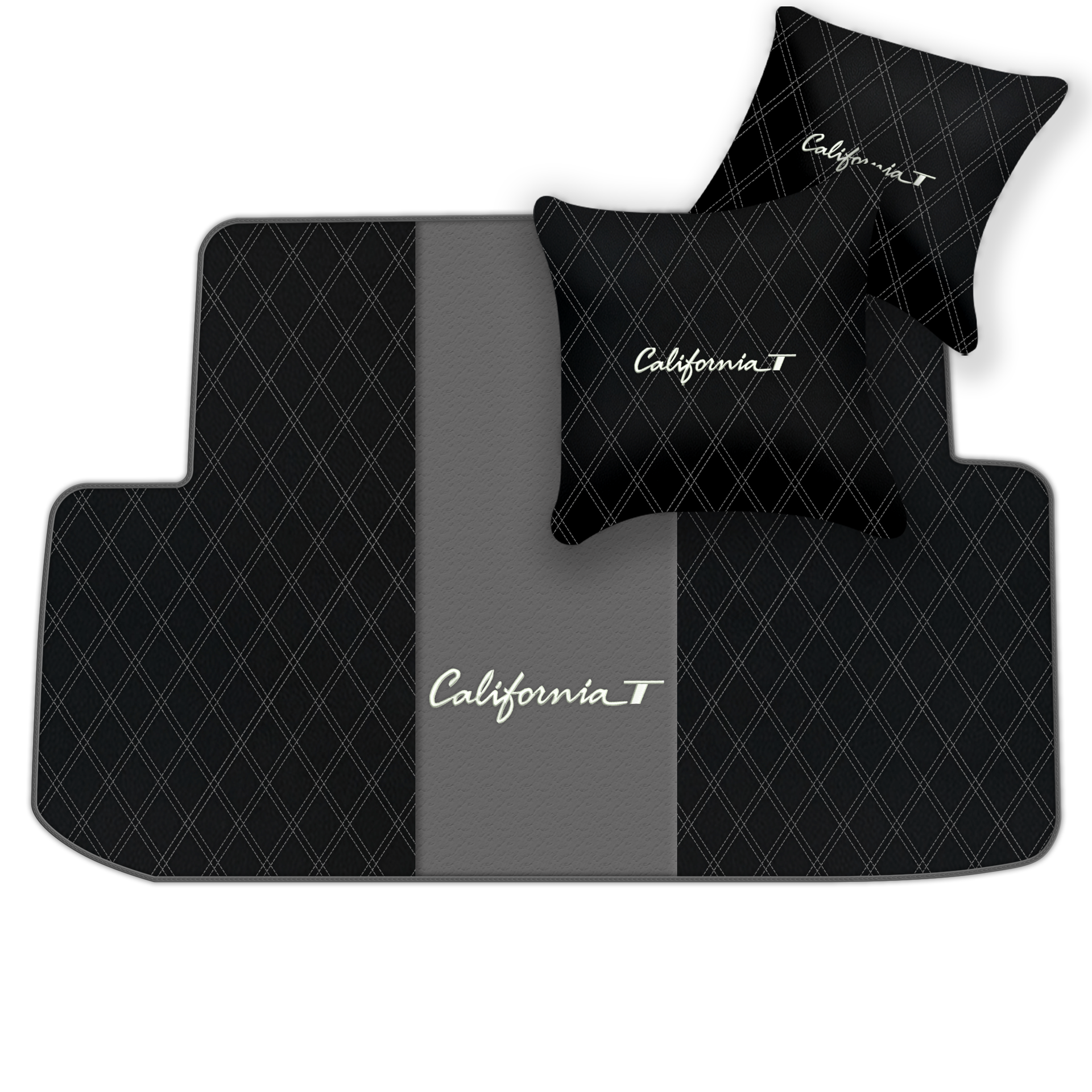 Anpassbare symmetrische Fußmatten mit Sechseckmuster für den Ferrari California T 2015–2018 - AutoWin