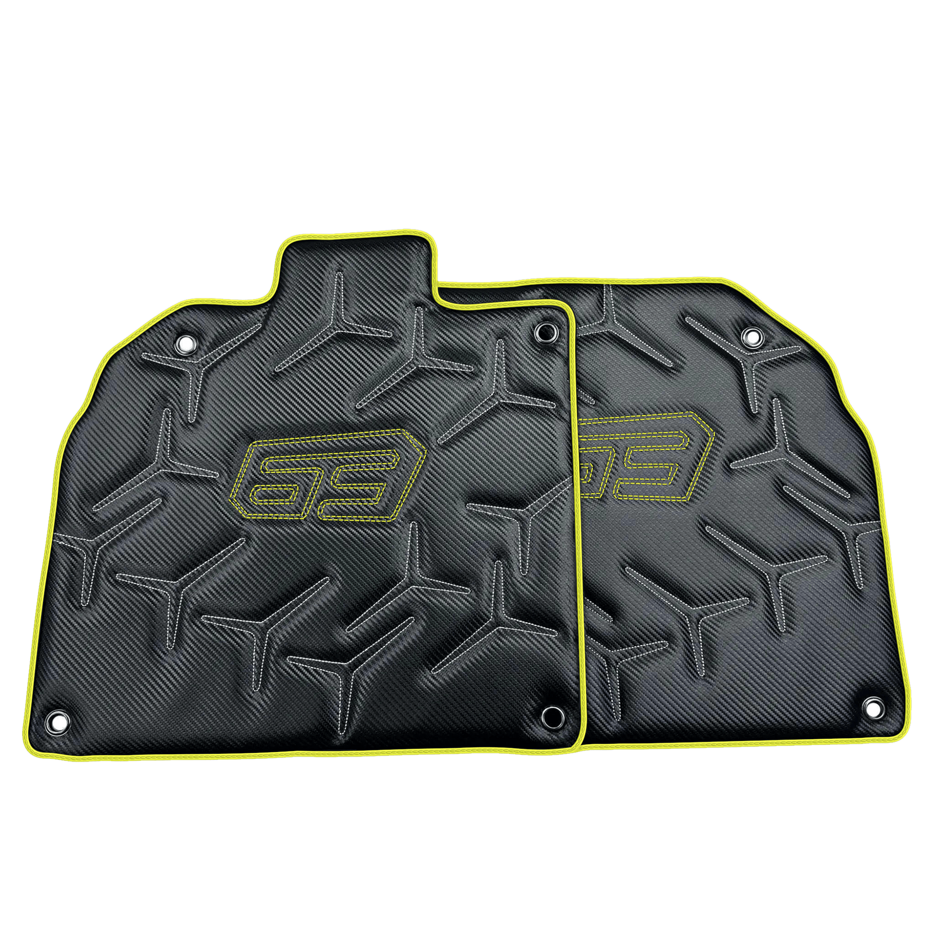 Carbon Leather Floor Mats for Lamborghini Aventador SVJ 63 Edition | Various Trim Colors