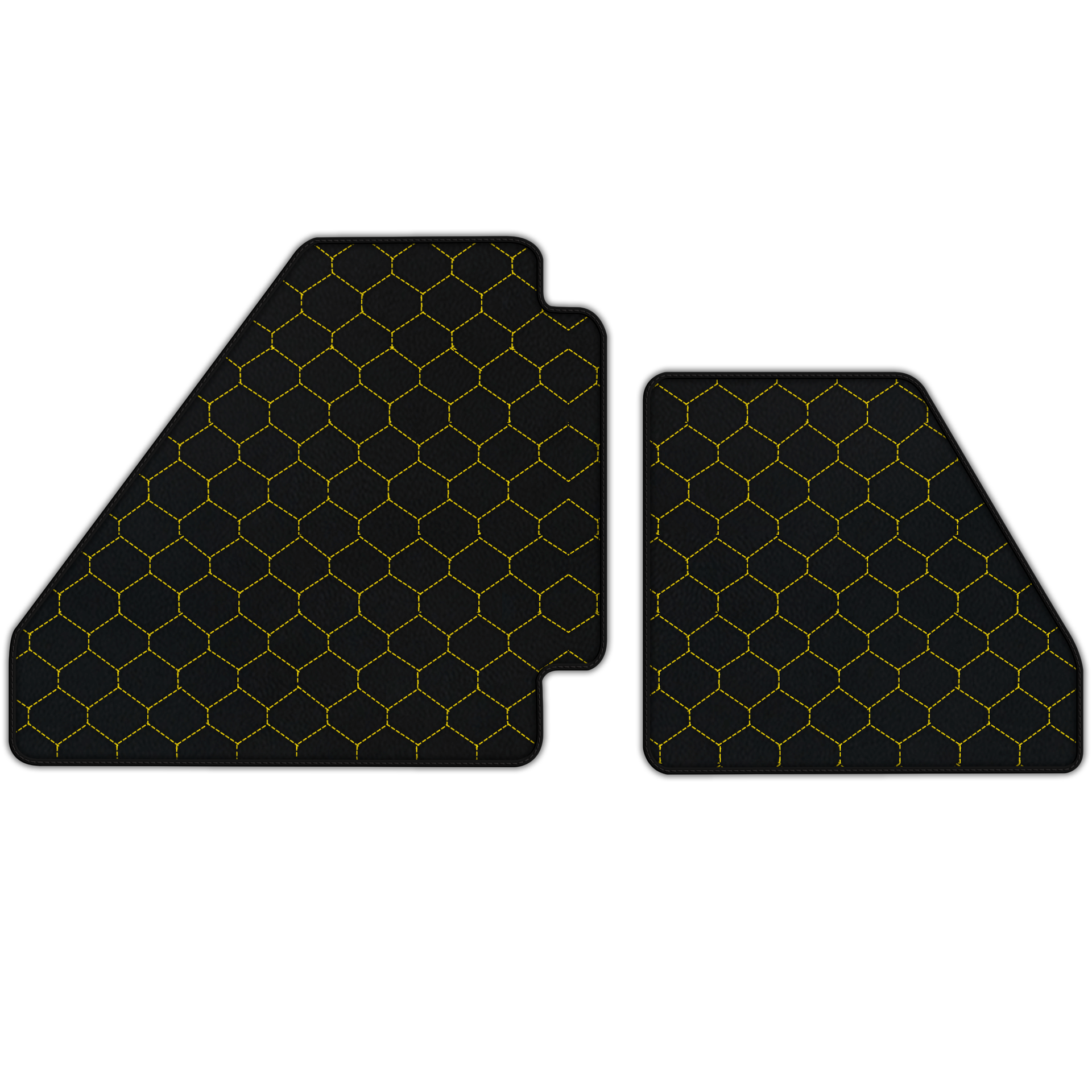 Custom Leather Floor Mats for Ferrari F40 | Double Diamond Design
