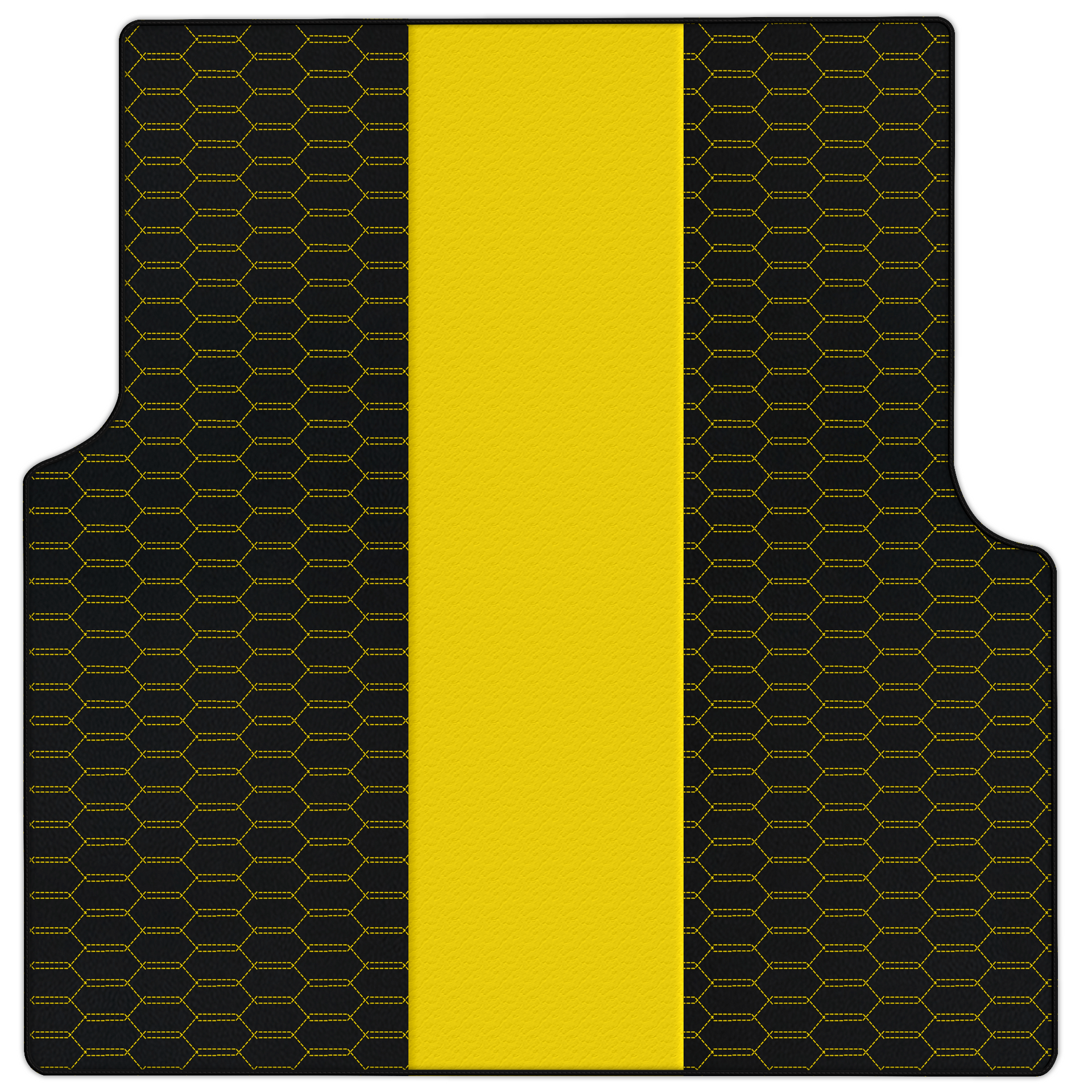 Customizable Leather Trunk Floor Mats with Interlaced Hex Pattern for Rolls-Royce Cullinan (2018-2025)