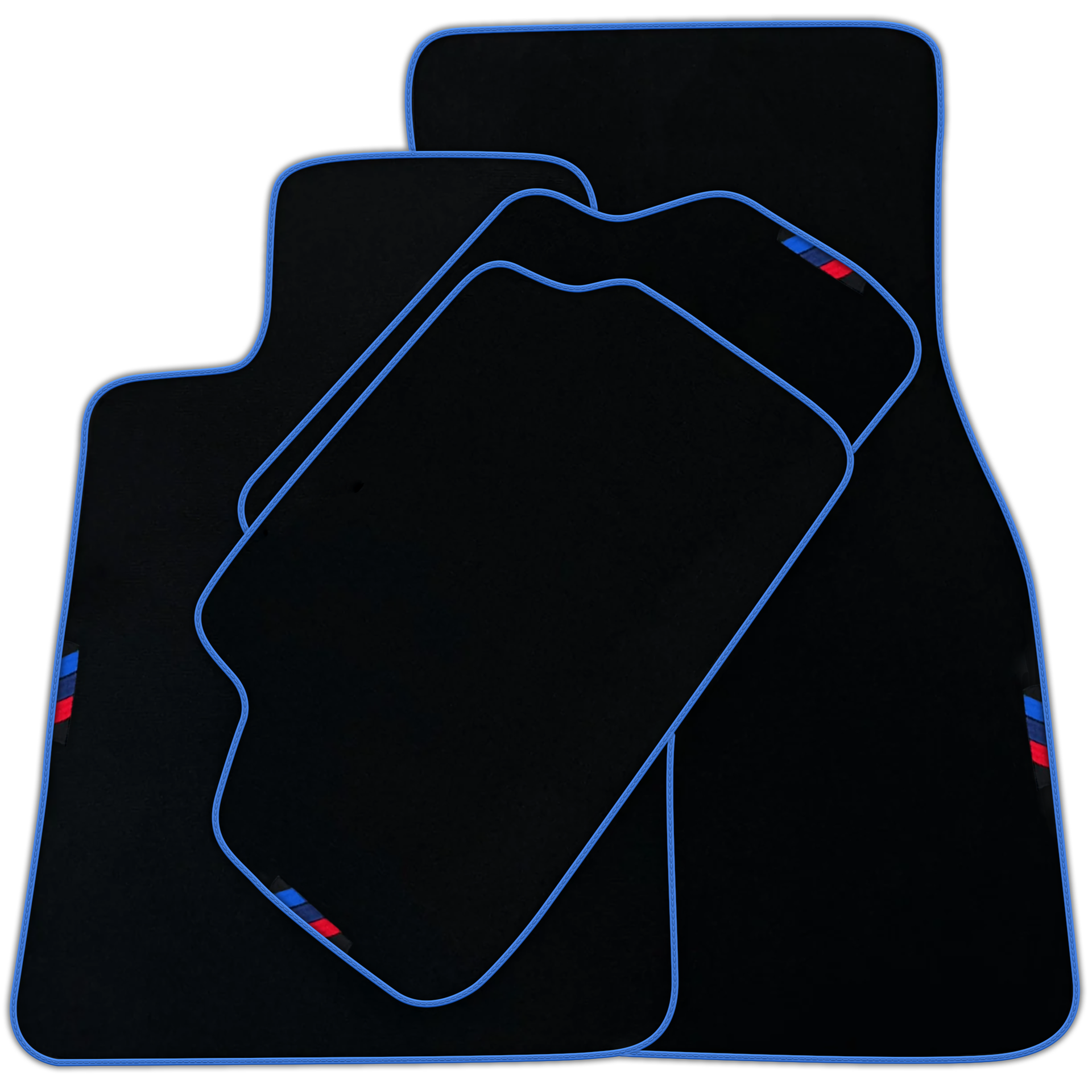 Black Floor Mats For BMW 5 Series F11 | Red Trim | Various Trim Colors