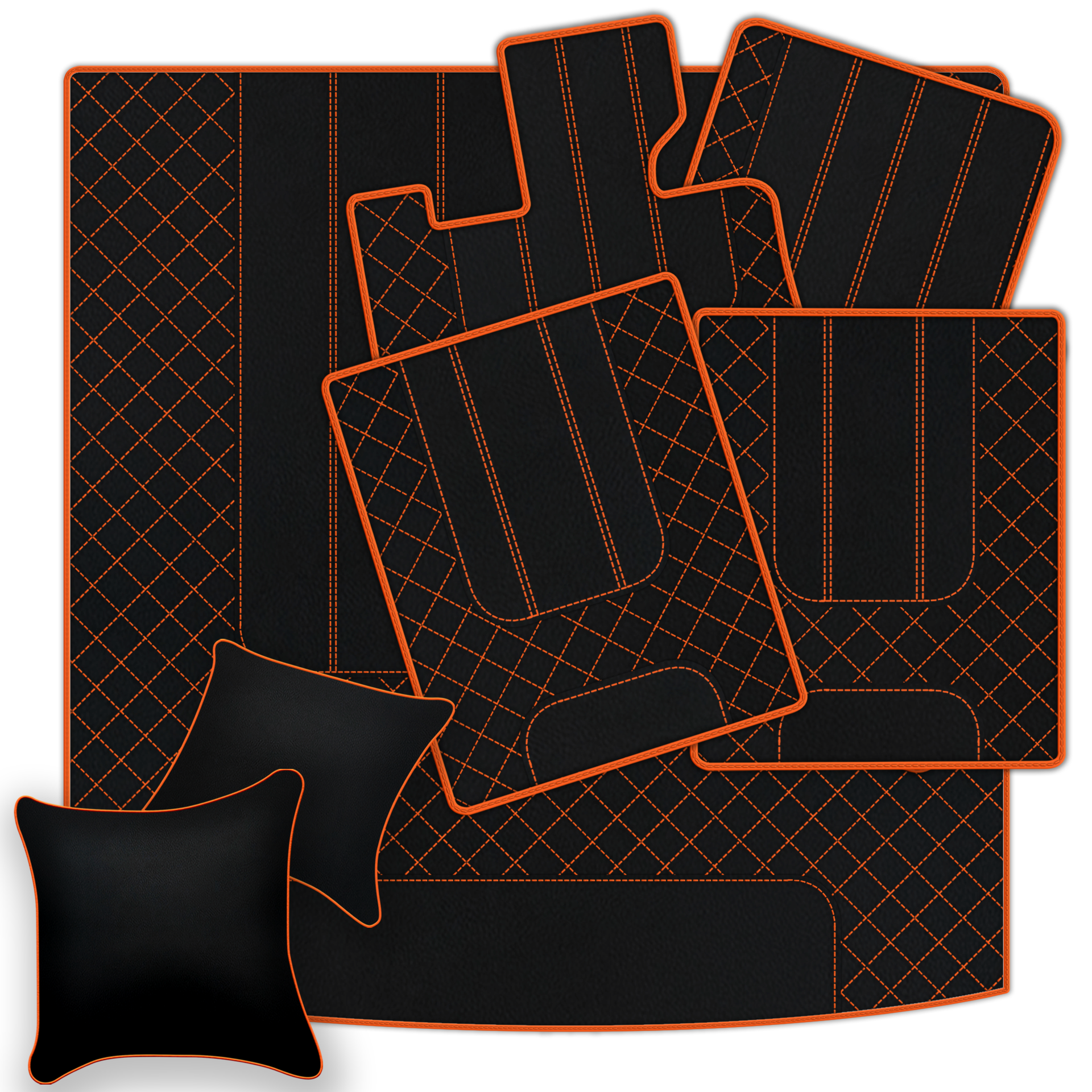 بساط جلد قابل للتخصيص بتصميم ديفاريو لسيارة بنتلي ريد ليبل RL (1998-2009) - AutoWin