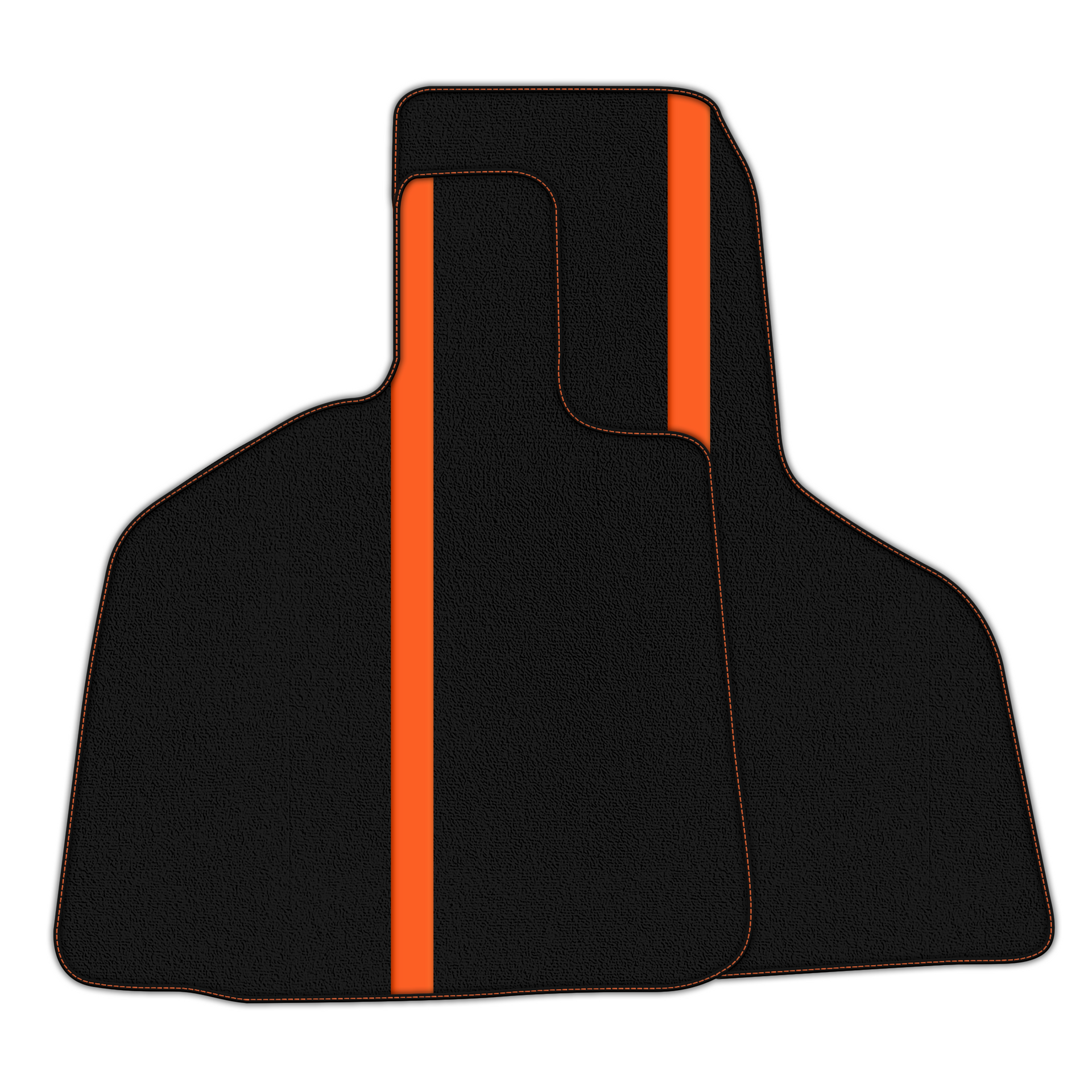 Black Floor Mats with Leather Line for Lamborghini Huracan Performante - Various Colors