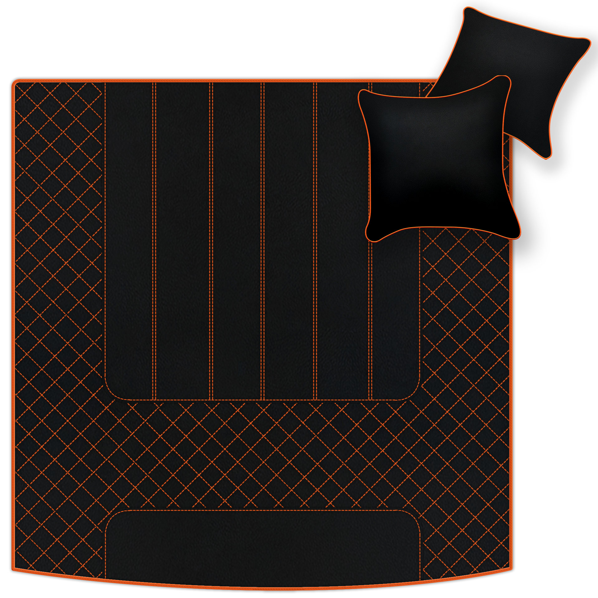 Red Sheepskin Floor Mats For Bentley Mulsanne (2010-2020) Er56 Design Brand - ER56 Design