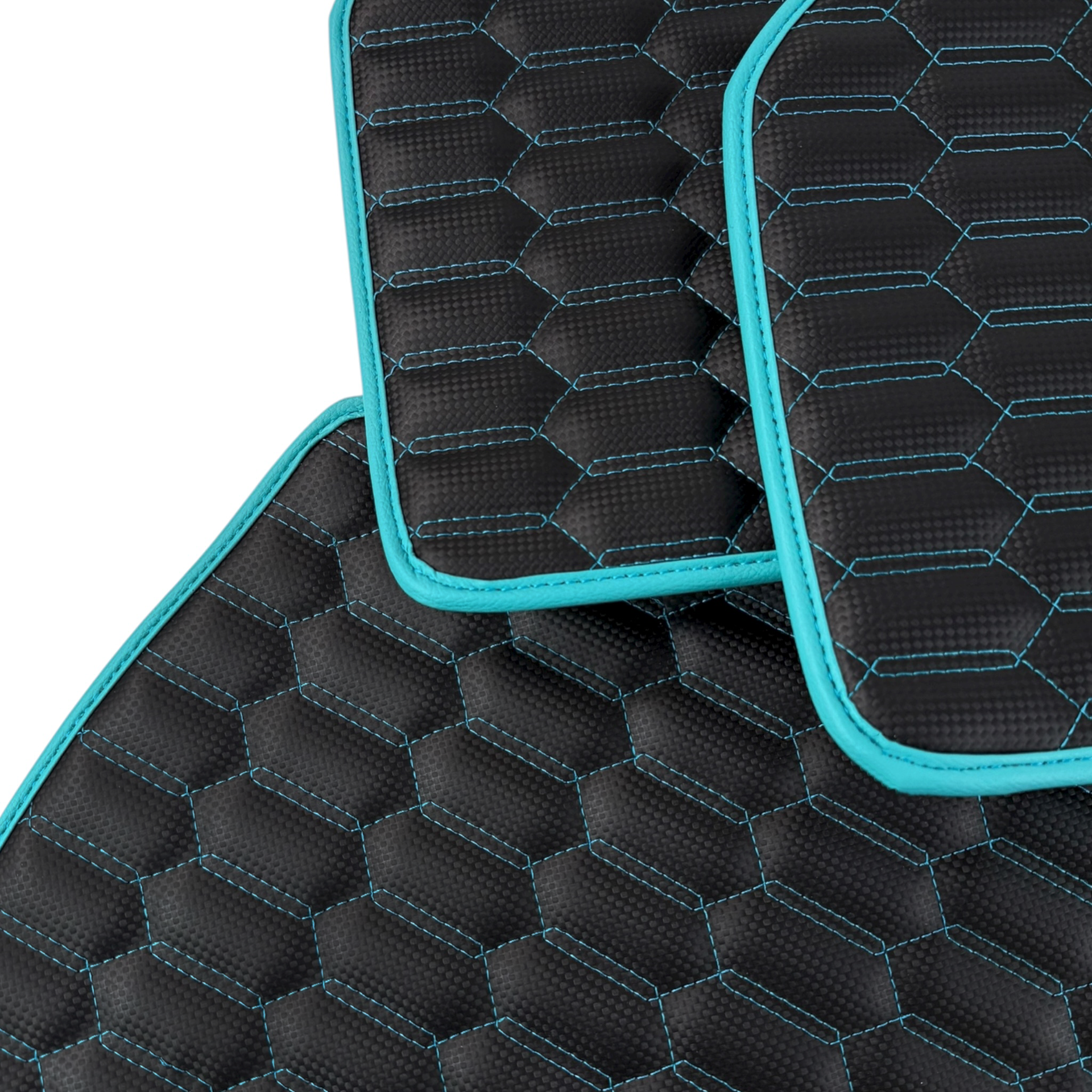 Premium Carbon Fiber Leather Floor Mats for Toyota GT86 (2012-2021)