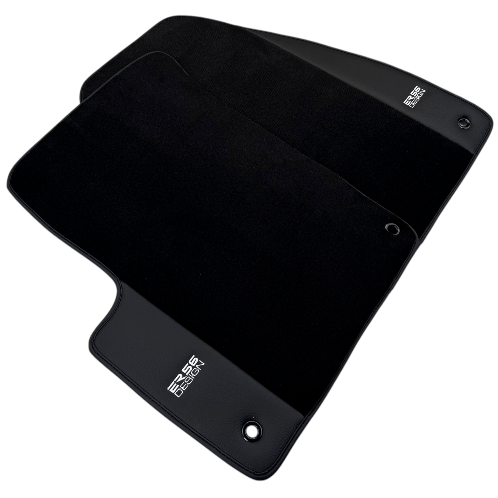 ER56 Design Black Floor Mats for Lincoln Navigator (1998-2024) with Leather