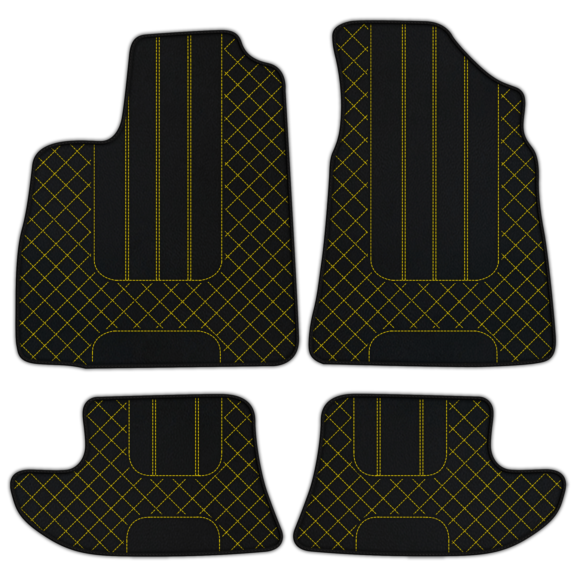 Bentley Flying Spur Leather Floor Mats | AW1 Pattern (2019-2023)