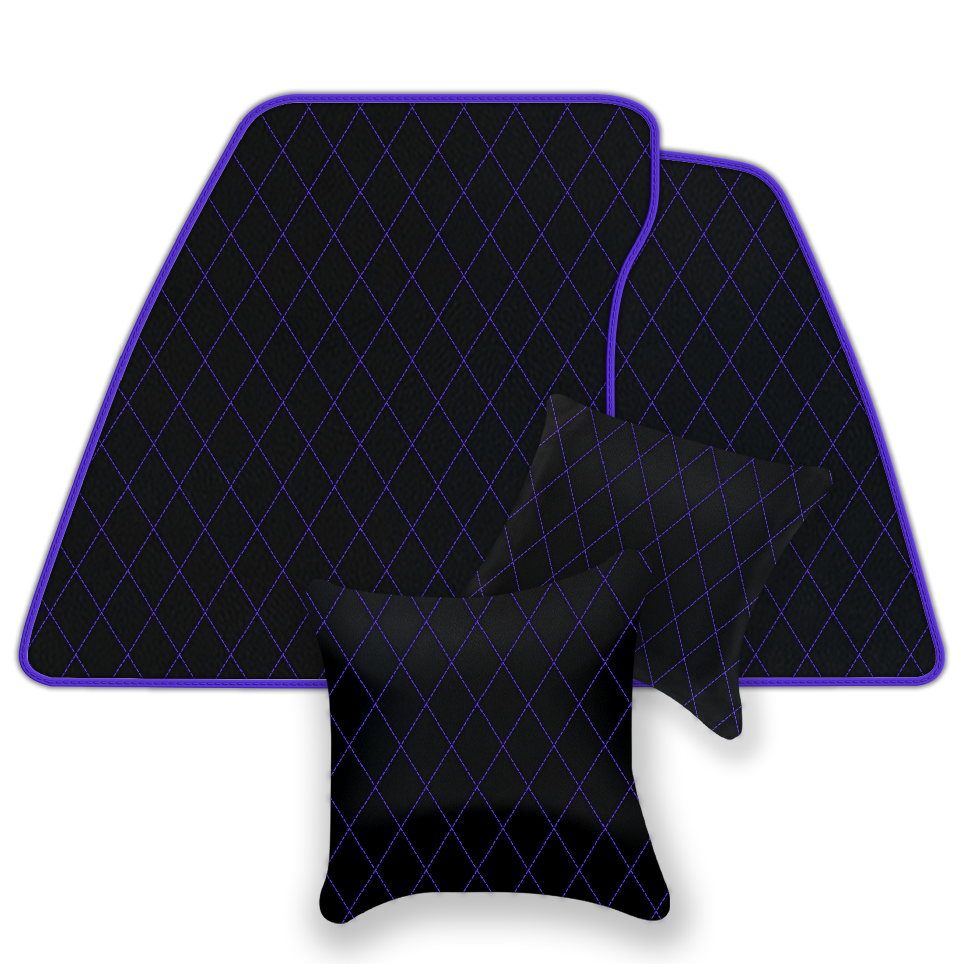 Black Leather Floor Mats for Bentley Mulsanne (2010-2020) | AW1 Design