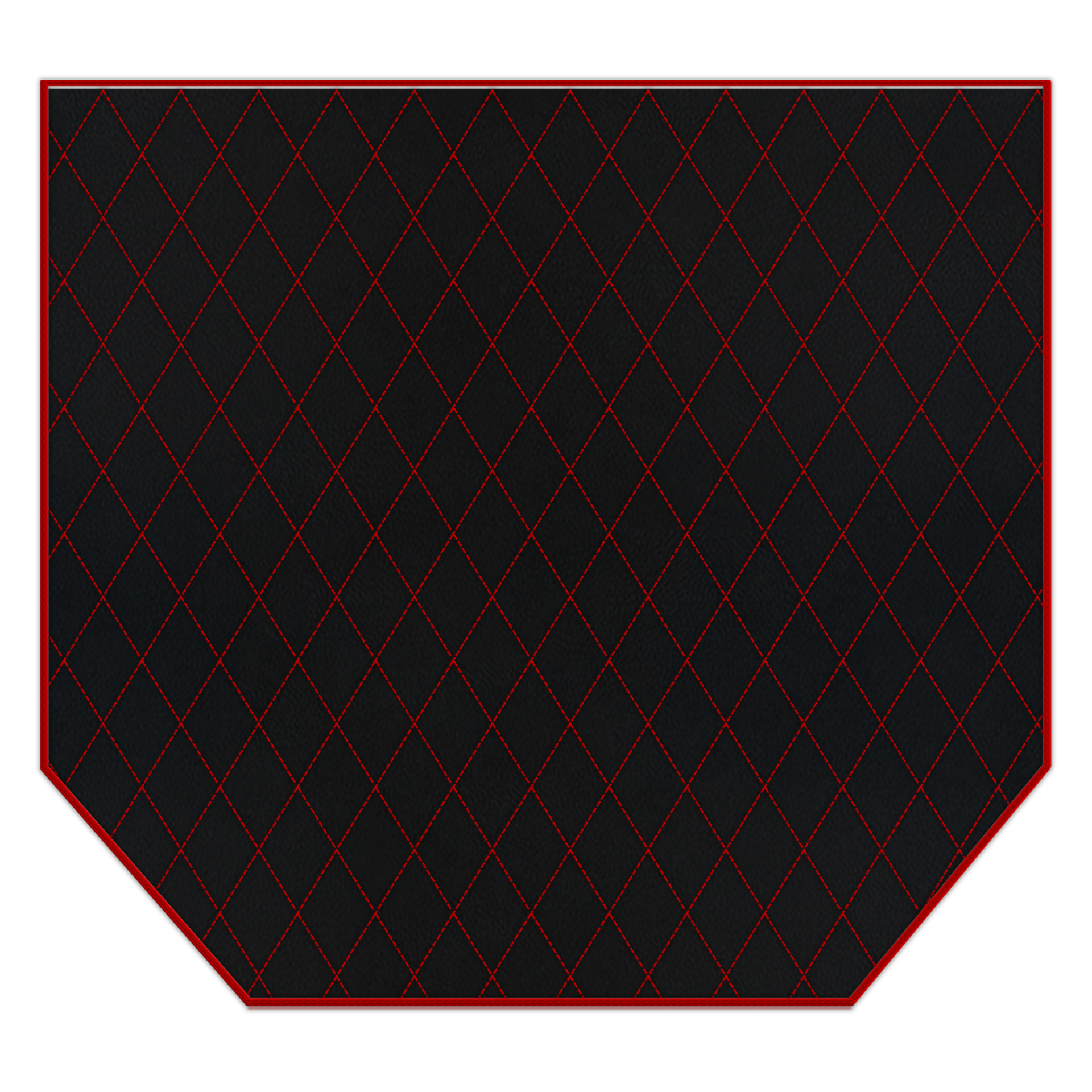 Black Floor Mats For Ferrari 360 Modena 1999-2005 With Red Alcantara Leather - AutoWin