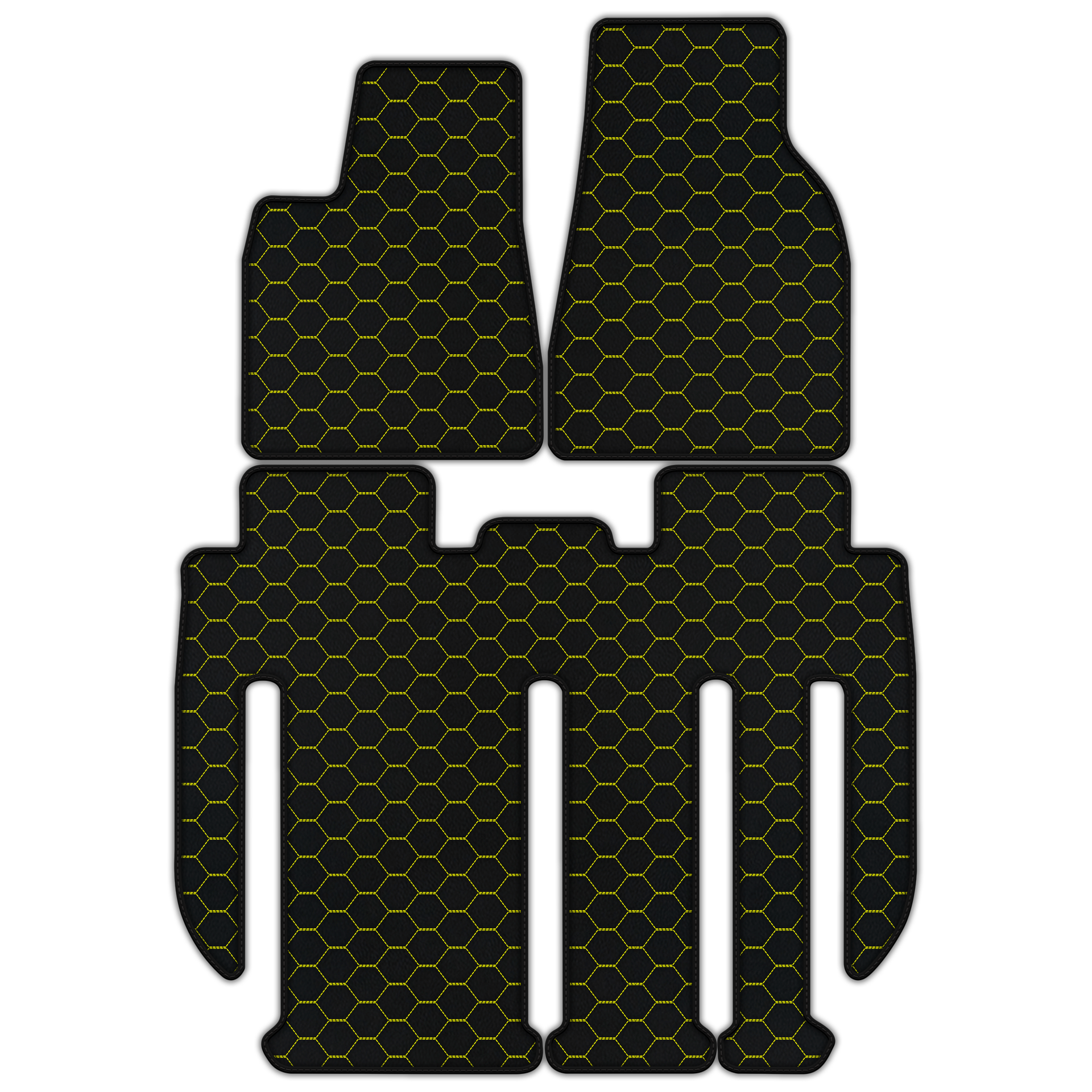 Custom Leather Floor Mats for Tesla Model X 7-Seater (2017-2025)