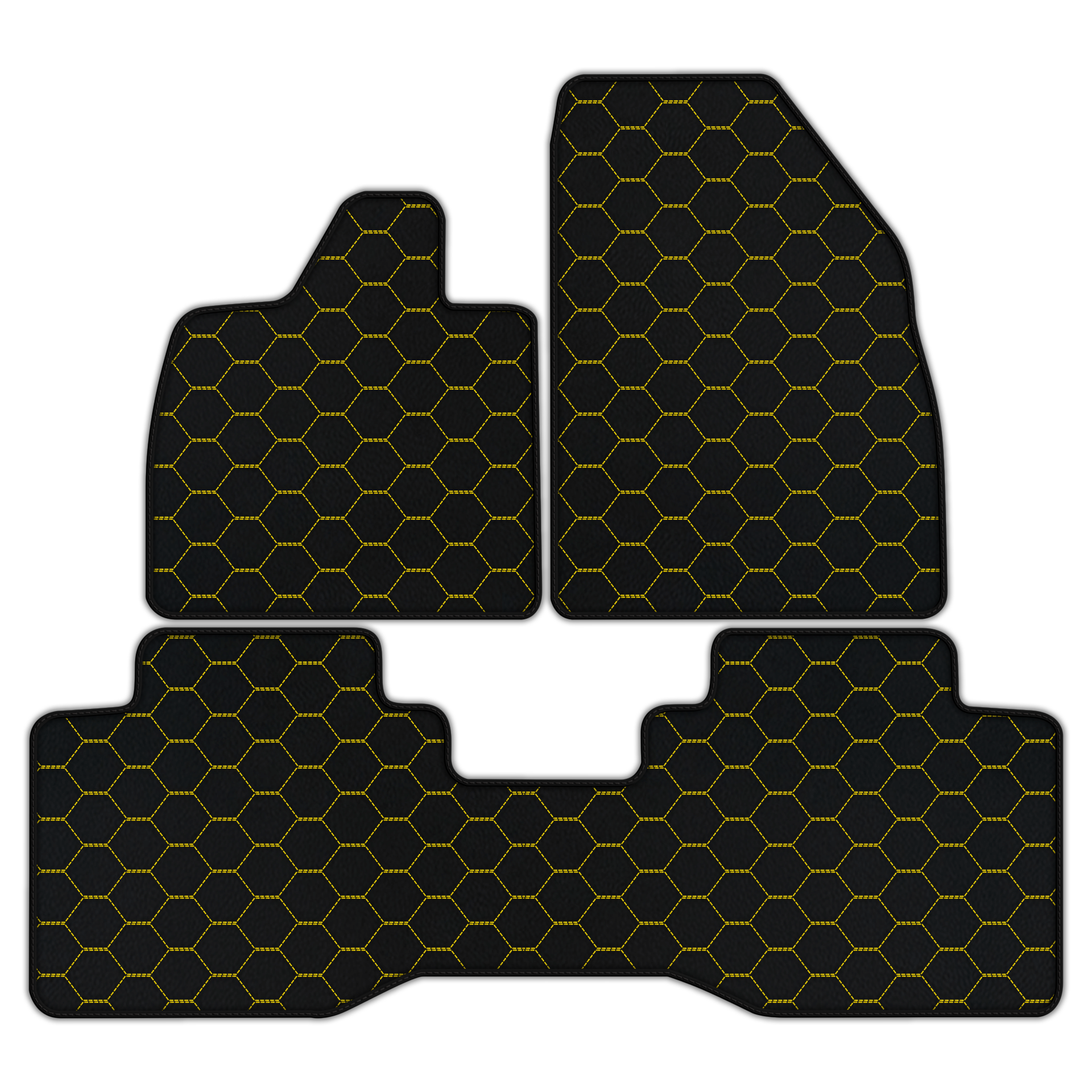 Customizable Leather Floor Mats with Triangle Pattern for Lotus Eletre (2022-2025) - AutoWin