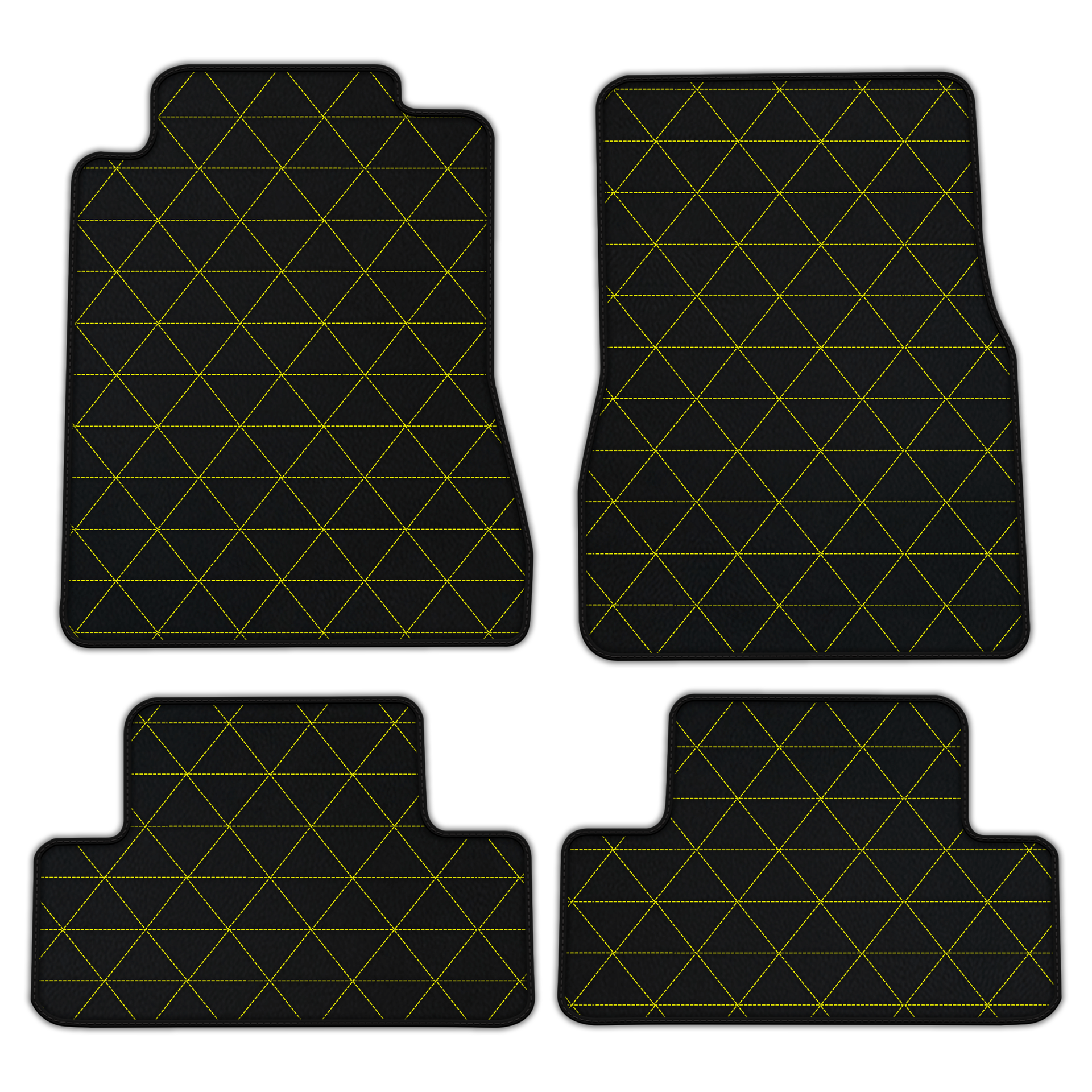 Customizable Leather Floor Mats for 2011-2014 Ford Mustang V FL