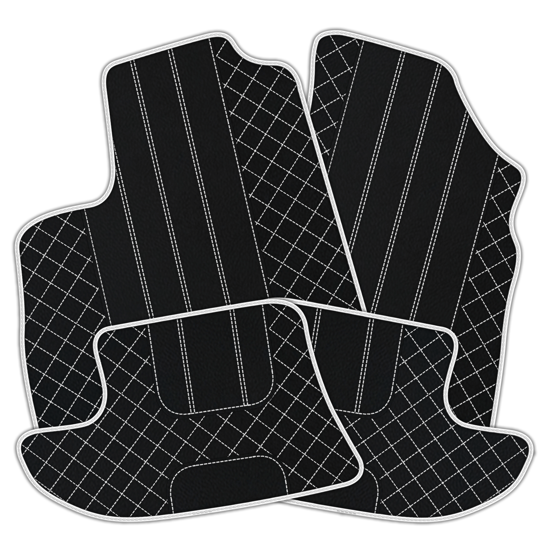 Alfombrillas de cuero personalizables con patrón hexagonal Raptor para Bentley Continental GT (2003–2011) - AutoWin