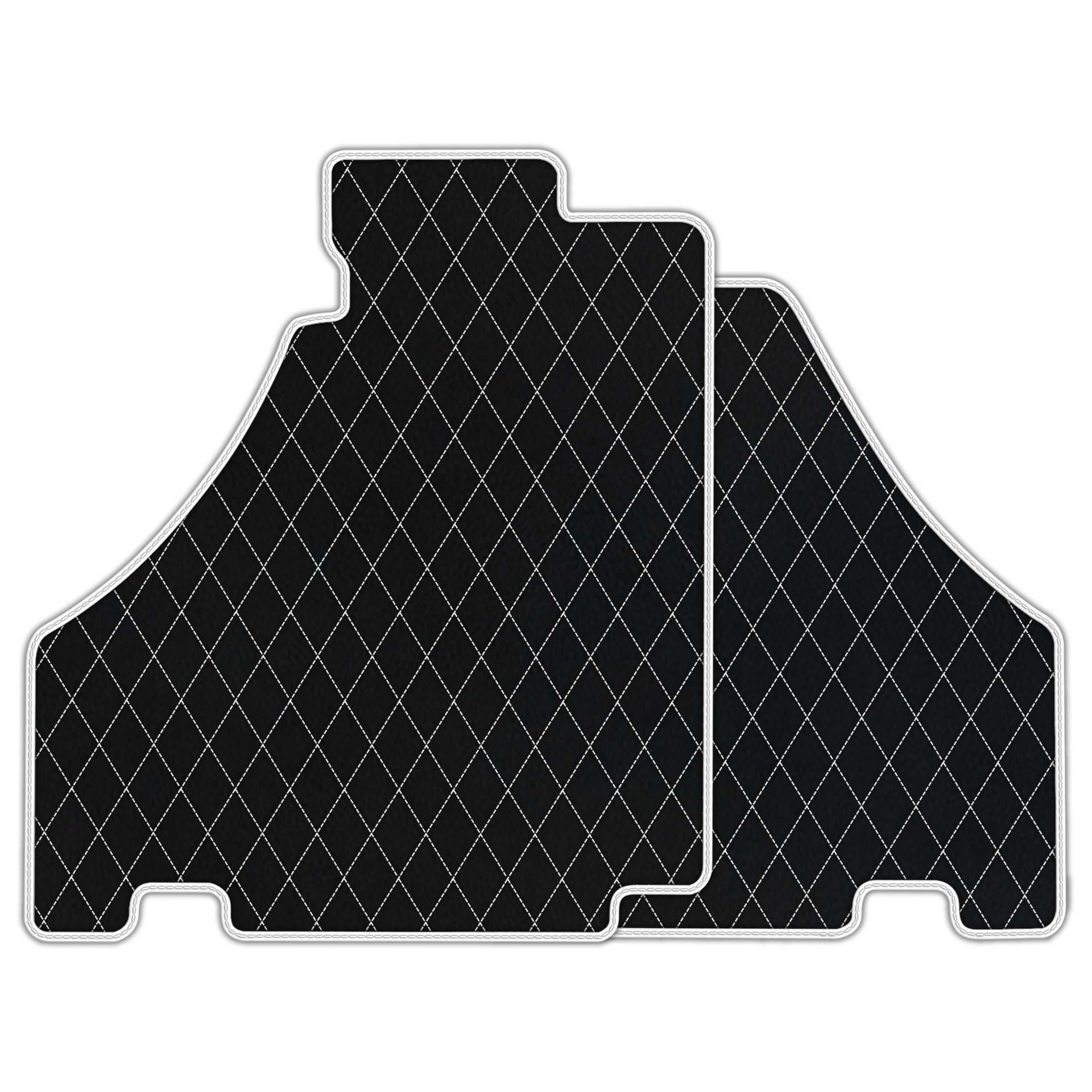 Black Floor Mats For Ferrari 360 Modena 1999-2005 With Red Alcantara Leather - AutoWin