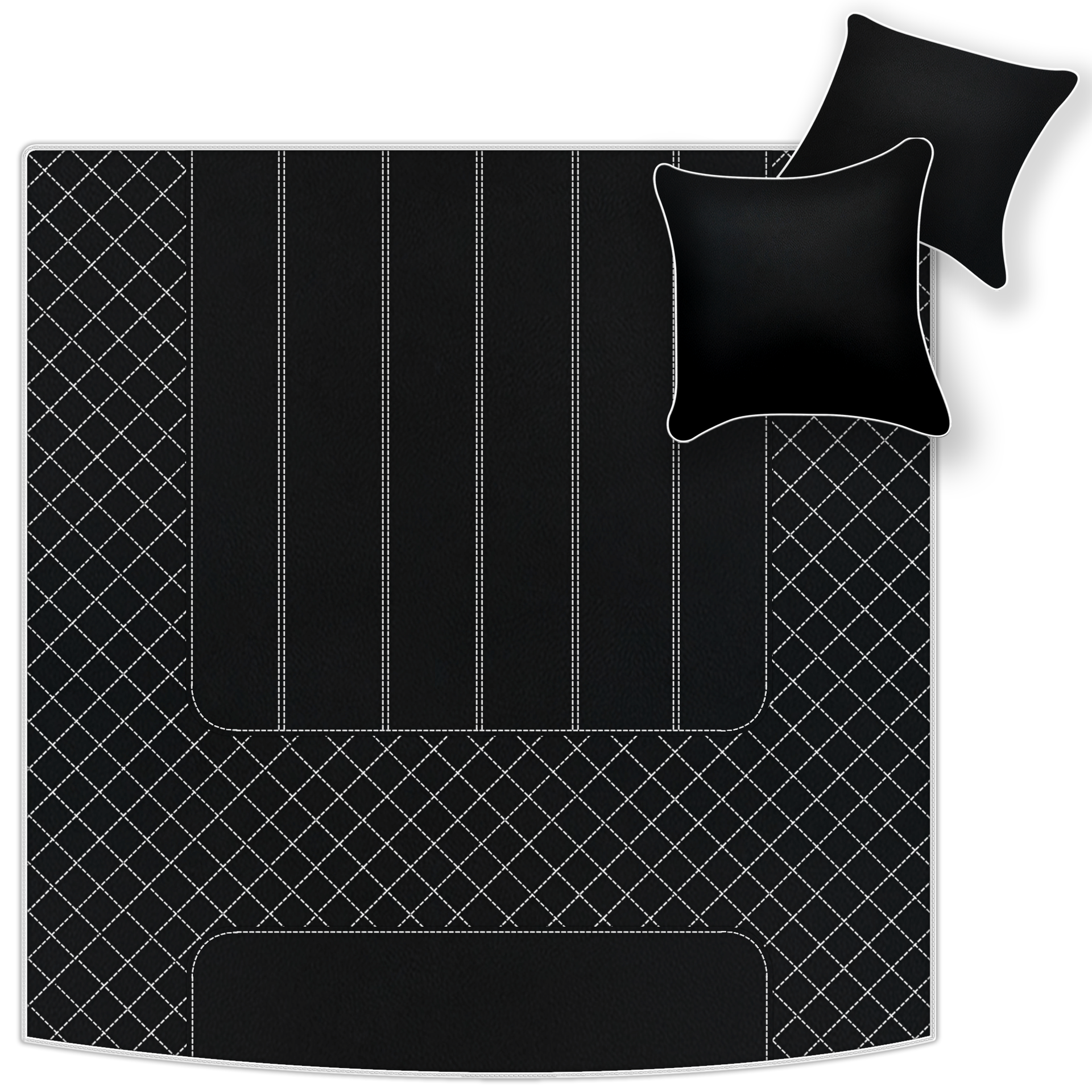 Alfombrillas de cuero personalizables con patrón hexagonal Raptor para Bentley Continental GT (2003–2011) - AutoWin