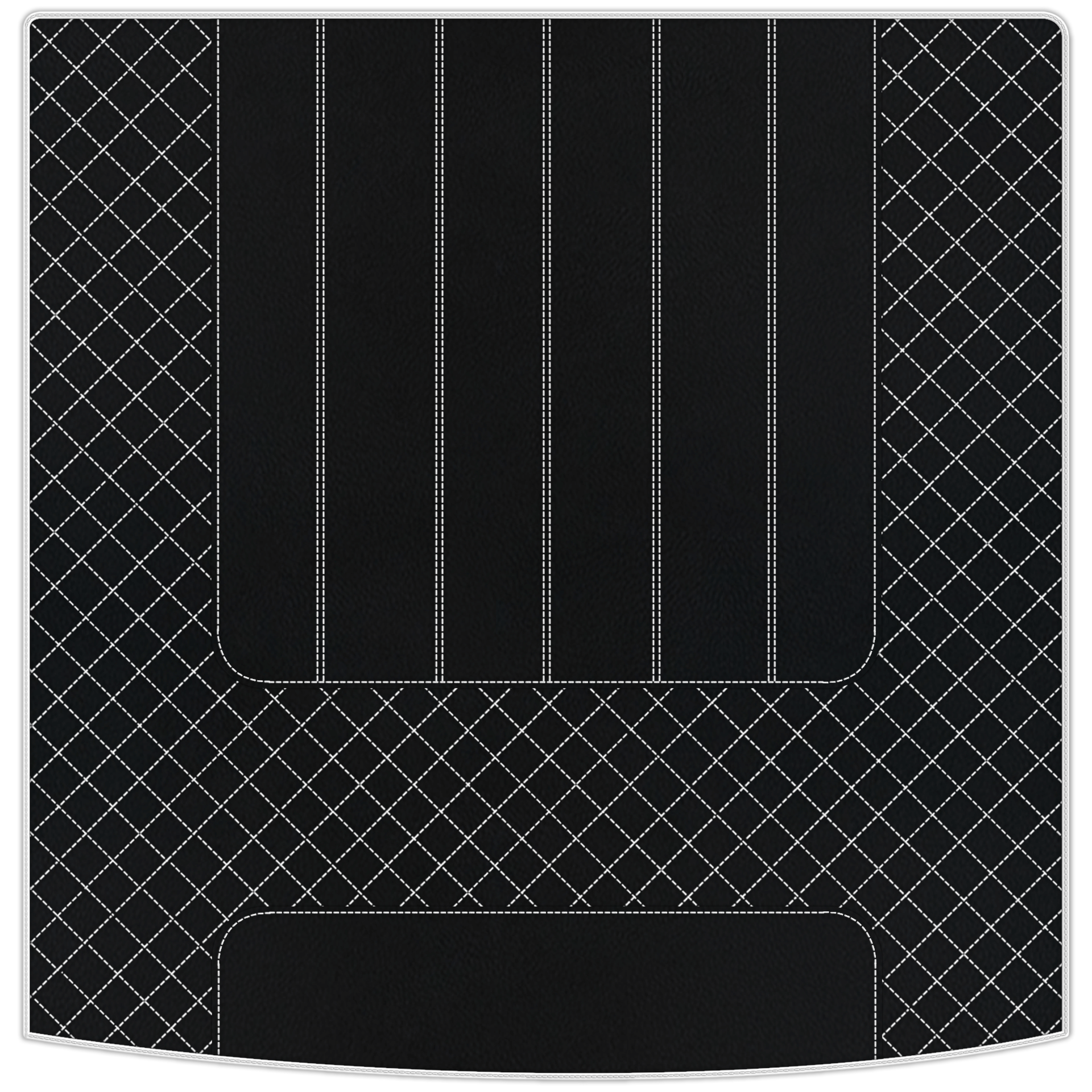 Customizable Leather Floor Mats with Raptor Hex Pattern for Rolls Royce Shadow (1965-1977) - AutoWin