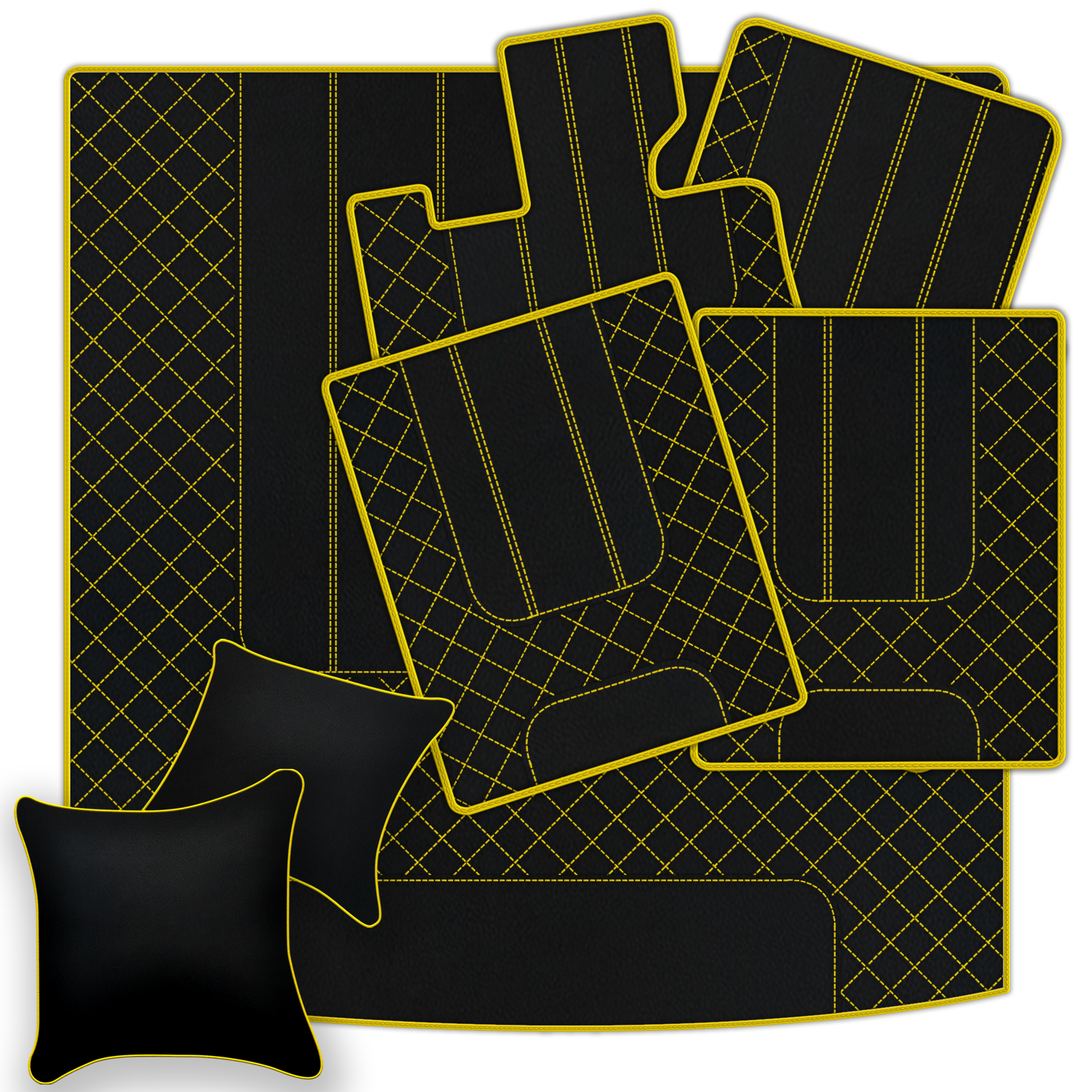 بساط جلد قابل للتخصيص بتصميم ديفاريو لسيارة بنتلي ريد ليبل RL (1998-2009) - AutoWin