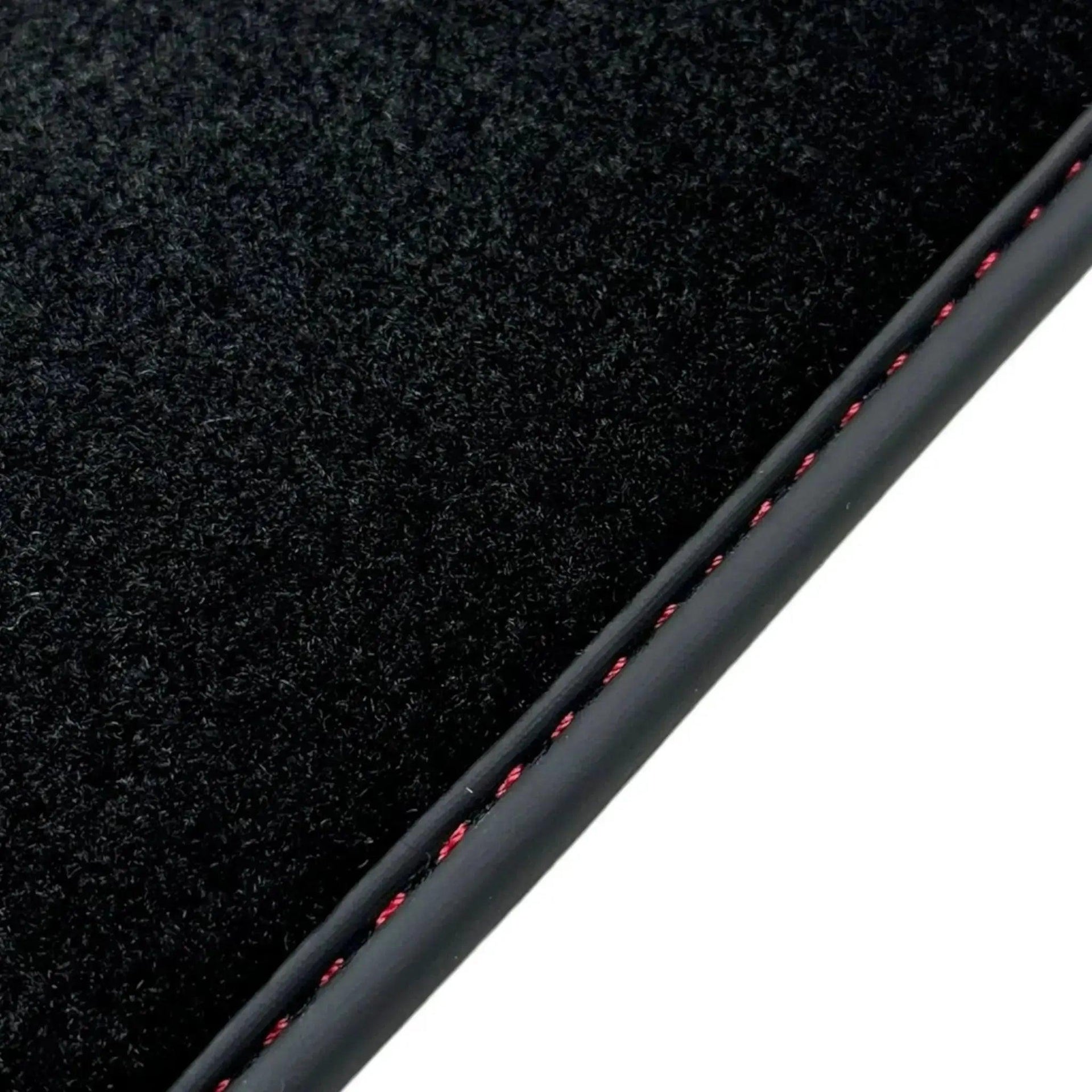 Black Floor Mats for Bentley Continental GTC (2011–2018) with Red Leather | ER56 Design - AutoWin