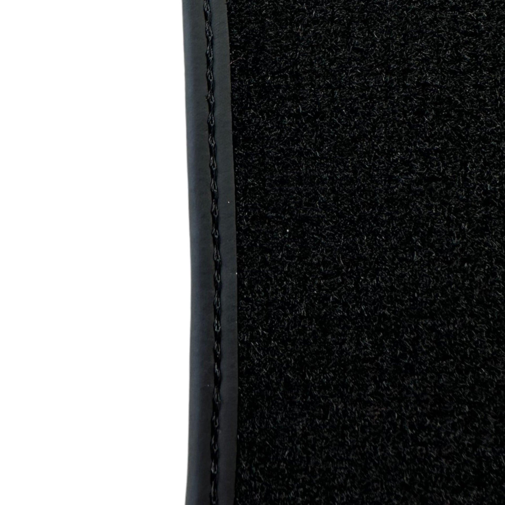 Black Floor Mats For BMW M6 F06 Gran Coupe With 3 Color Stripes Tailored Set Perfect Fit - AutoWin