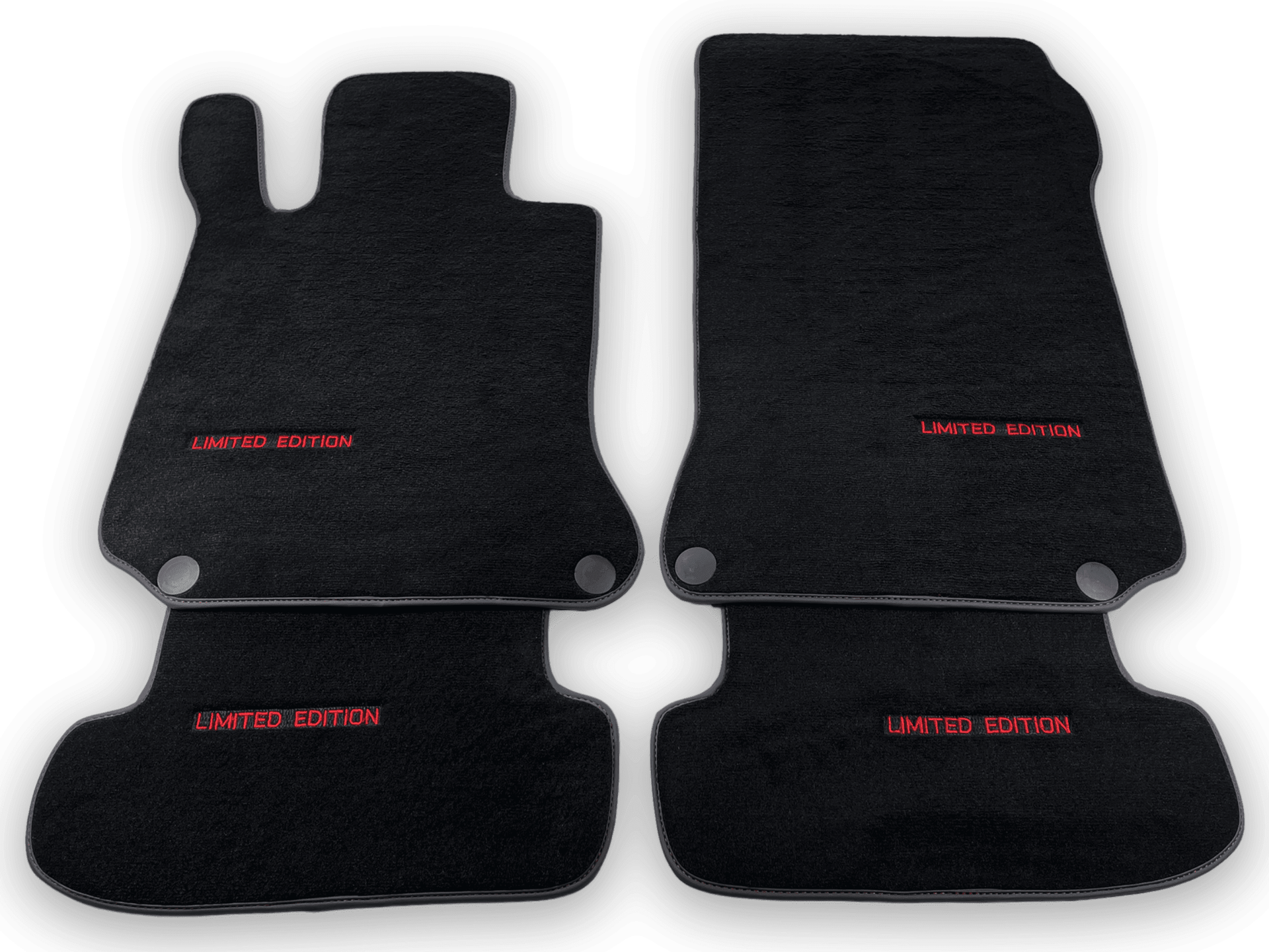 Black Floor Mats For Mercedes Benz C-Class W204 Sedan (2007-2014) | Limited Edition - AutoWin