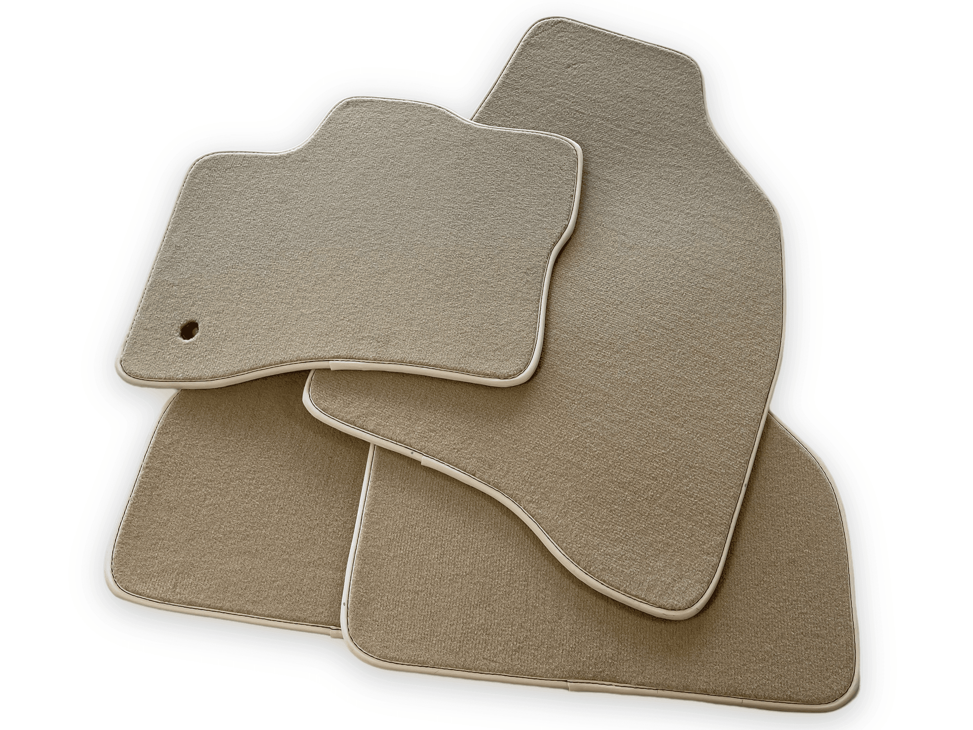 Floor Mats for Lincoln Nautilus (2019-2024) SUV Beige Tailored Carpets - AutoWin