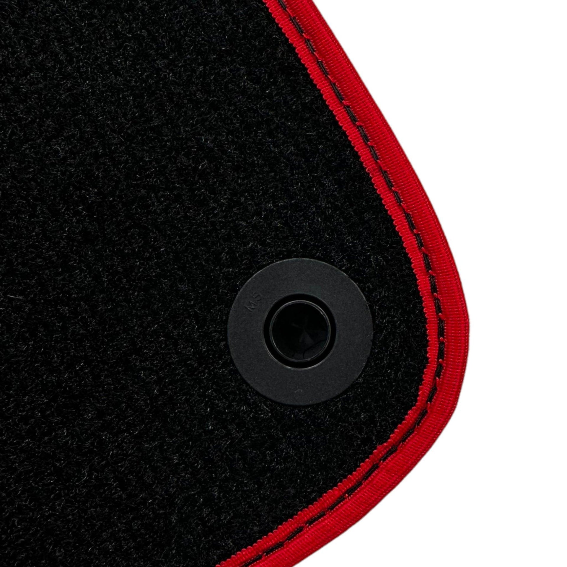 Black Floor Mats For Mercedes Benz C-Class W203 (2000-2007) ER56 Design - AutoWin