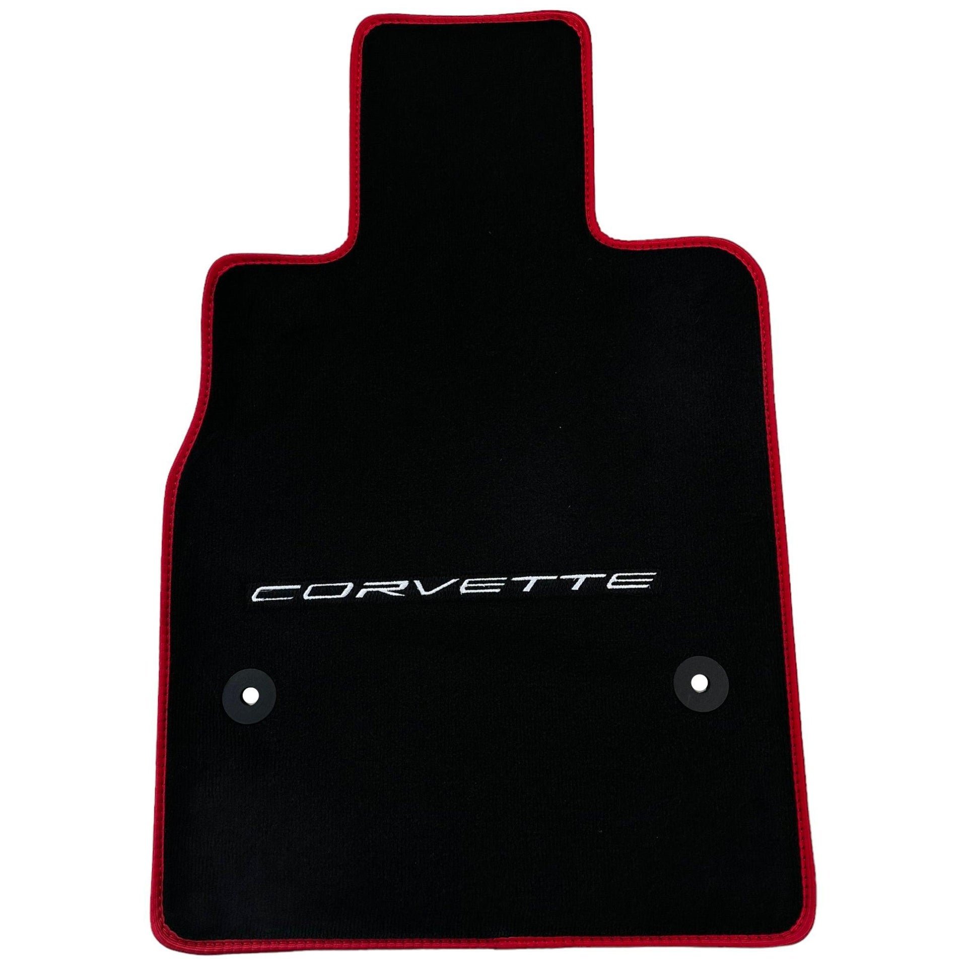 Black Floor Mats For Chevrolet Corvette C8 (2020-2024) - AutoWin