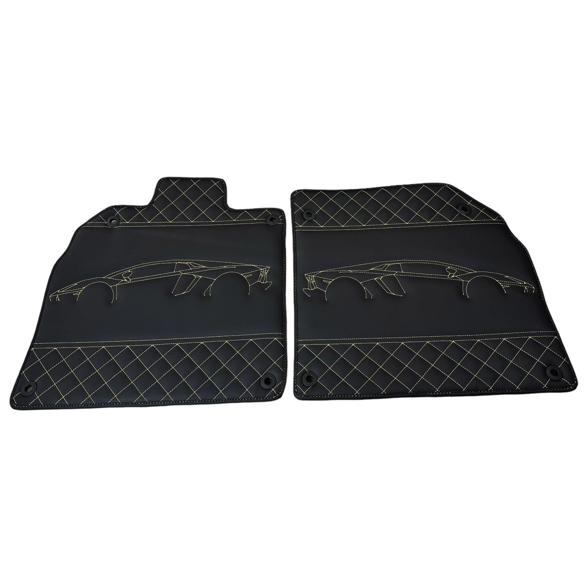Leather Floor Mats for Lamborghini Aventador SV SVJ - AutoWin